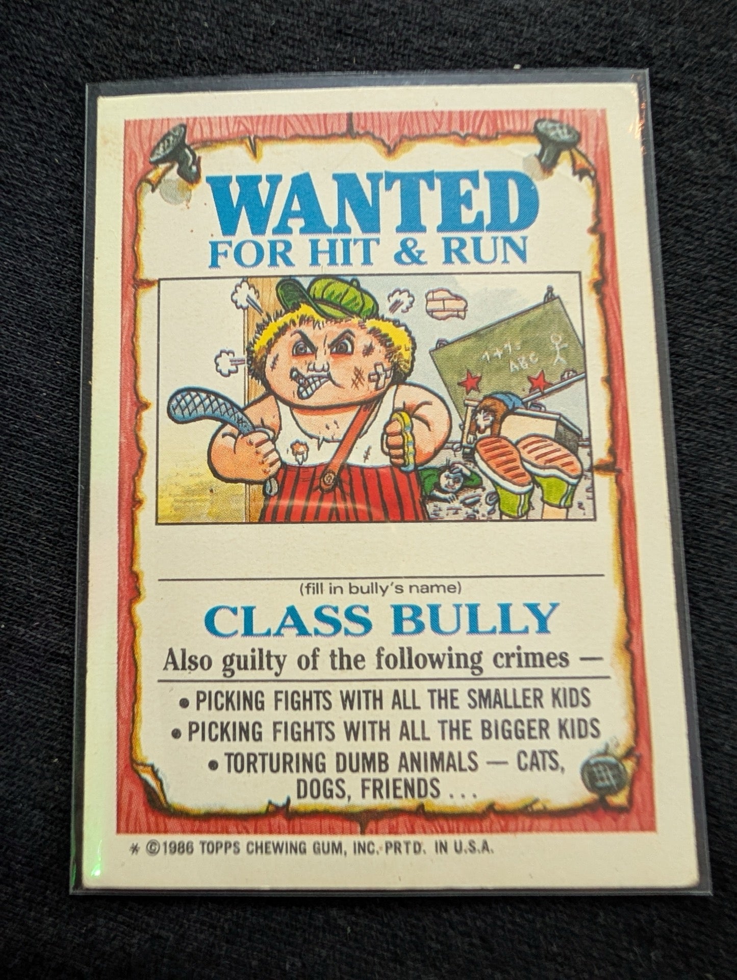 1986 GPK OS3 96a Distorted Dot & 96b Mirror Imogene Vintage Topps Card Pair