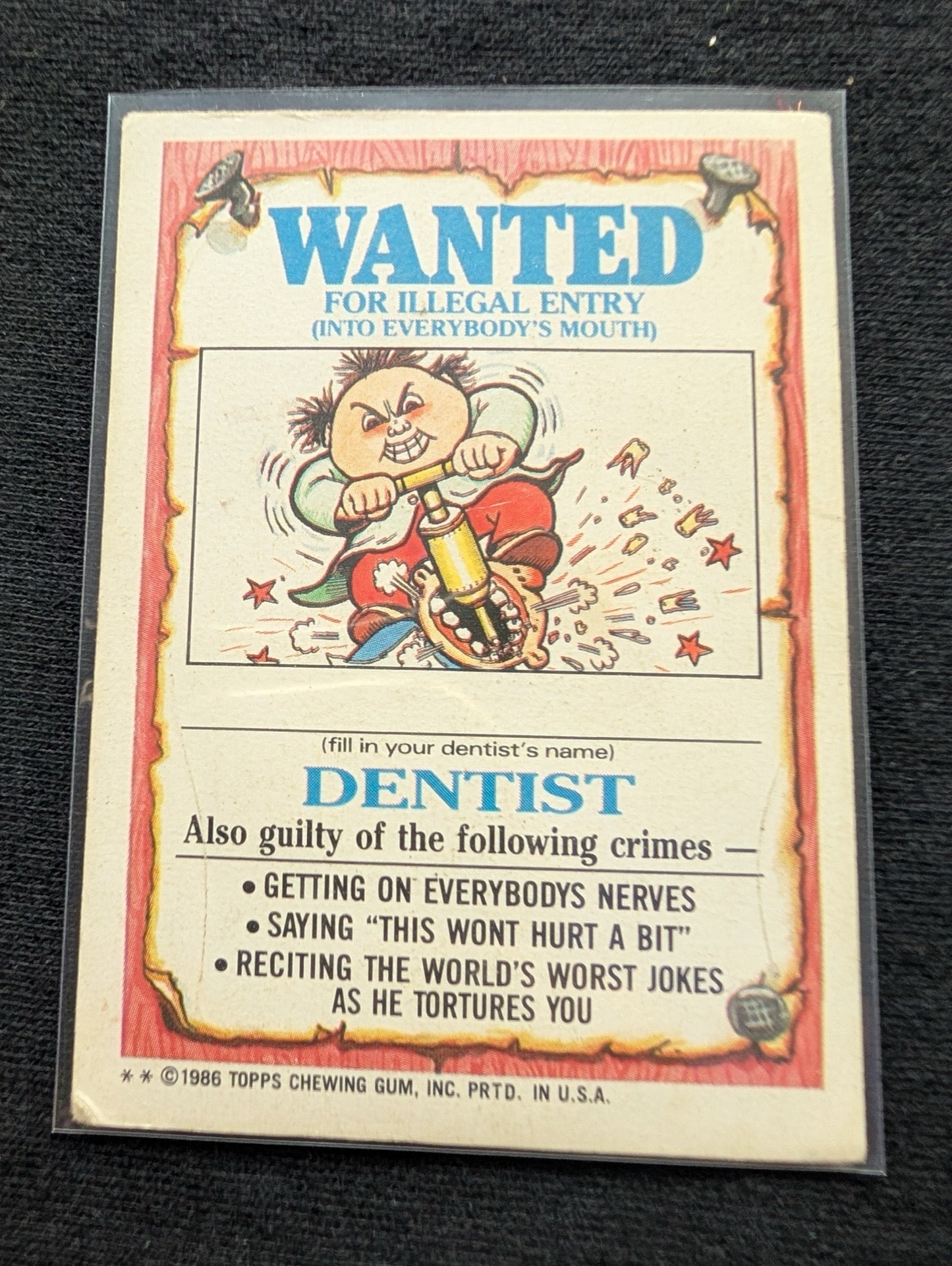 1986 GPK OS3 98a Charlotte Web & 98b Didi T. Vintage Topps Card Pair