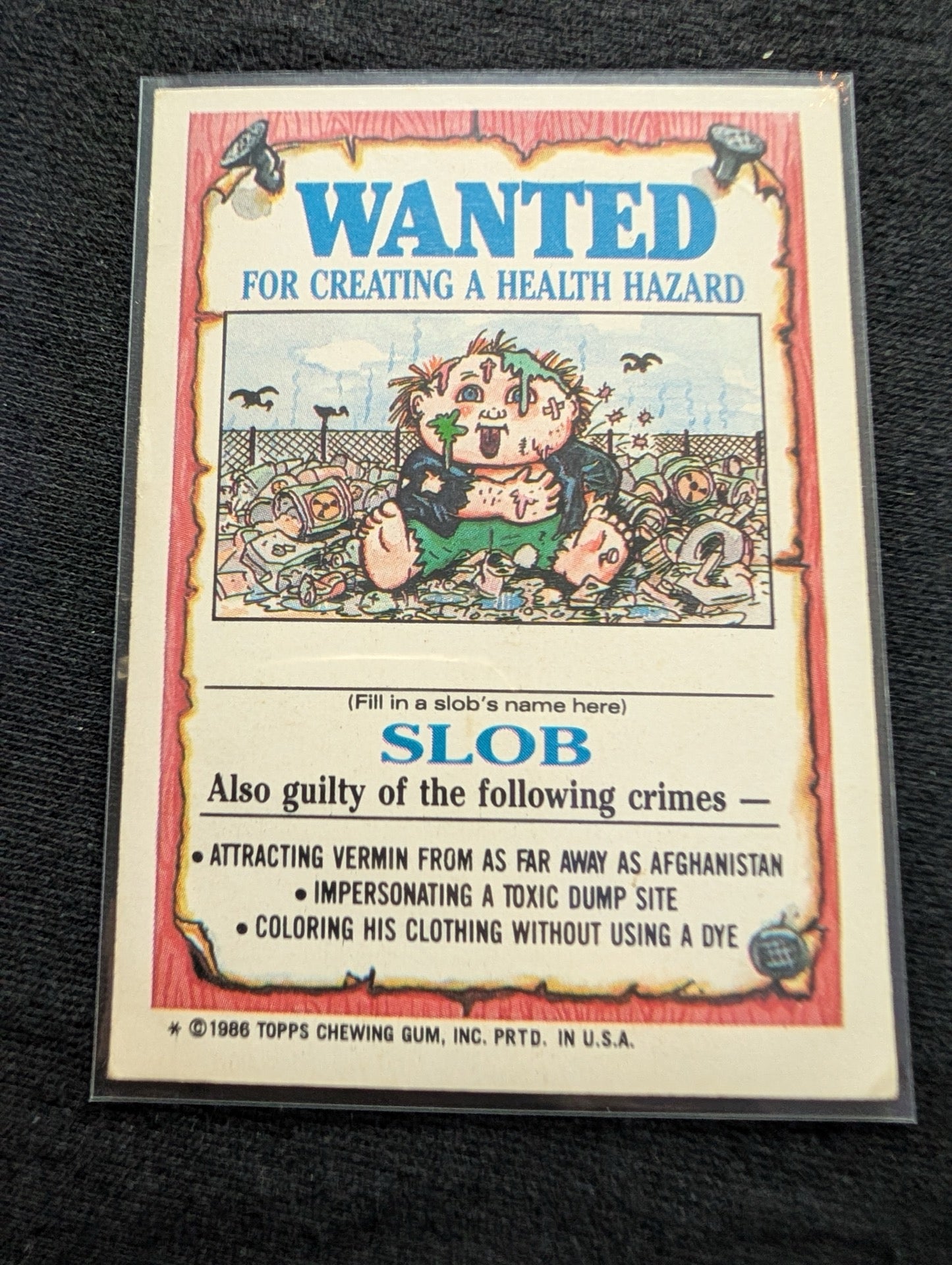 1986 GPK OS3 99a Beaky Becky & 99b Picky Mickey Vintage Card Pair Topps