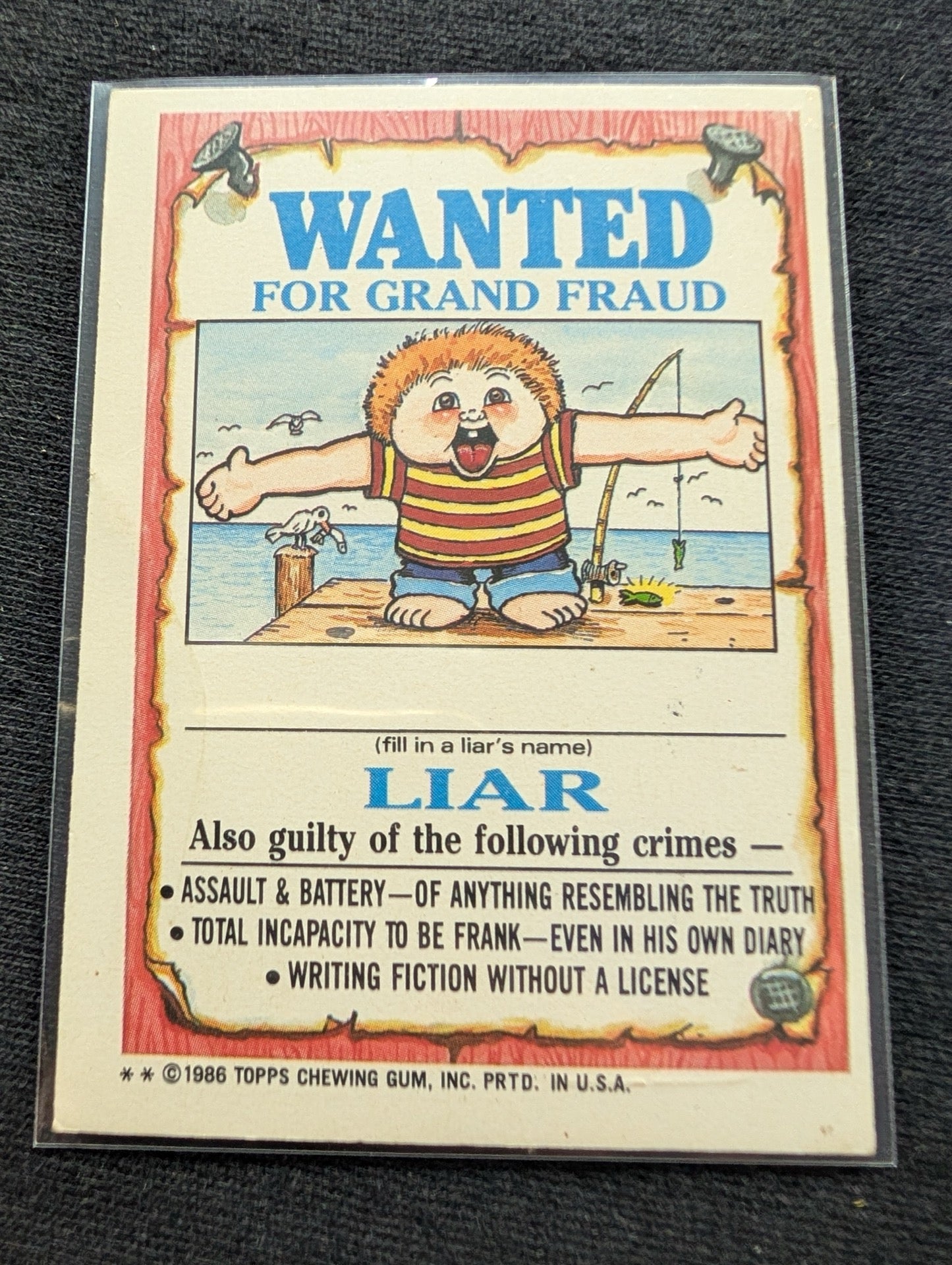 1986 GPK OS3 116a Eerie Eric & 116b Berserk Kirk Vintage Card Pair Topps