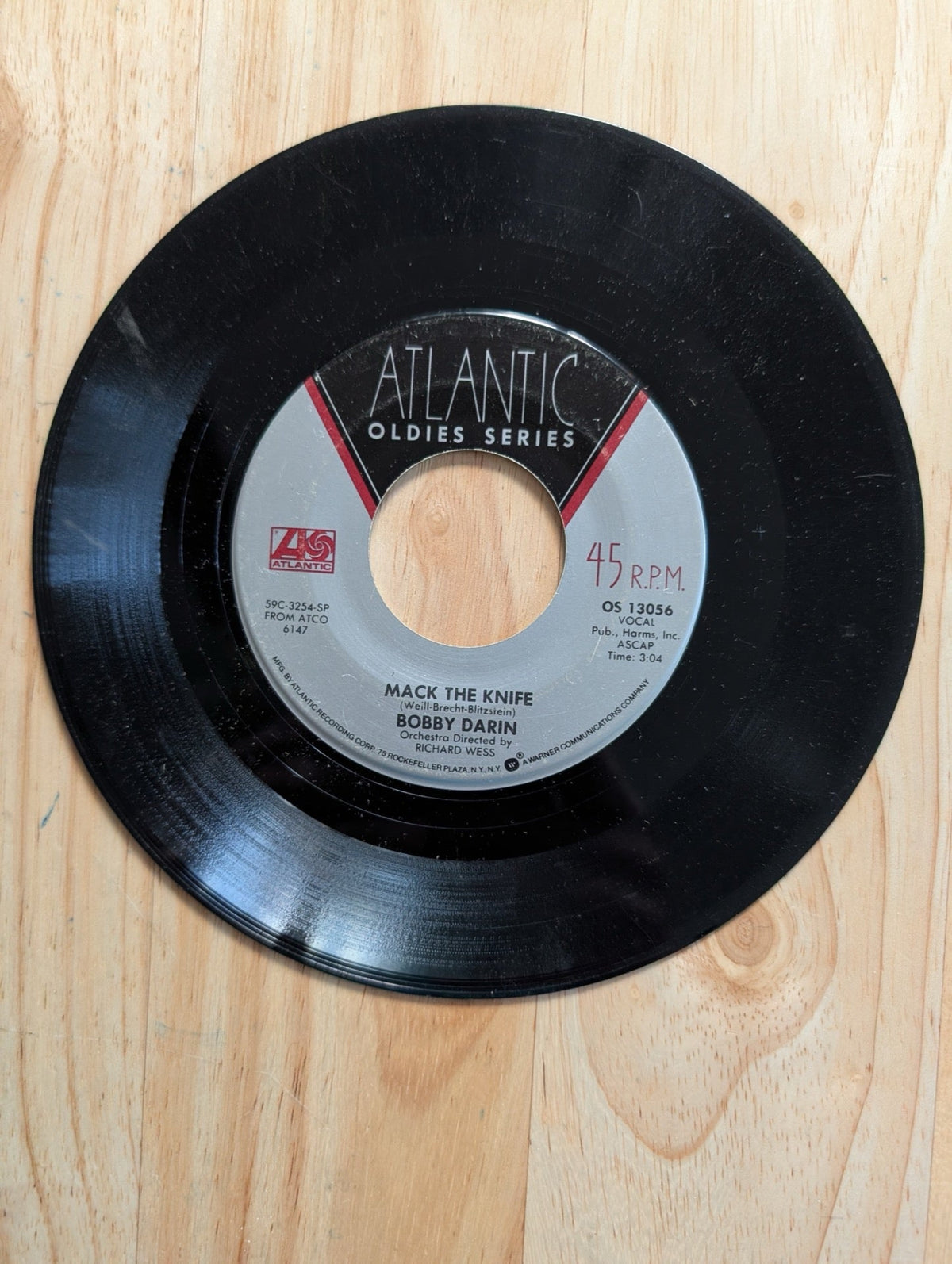 Bobby Darin - Mack the Knife / Beyond the Sea 45 RPM Atlantic Oldies OS 13056