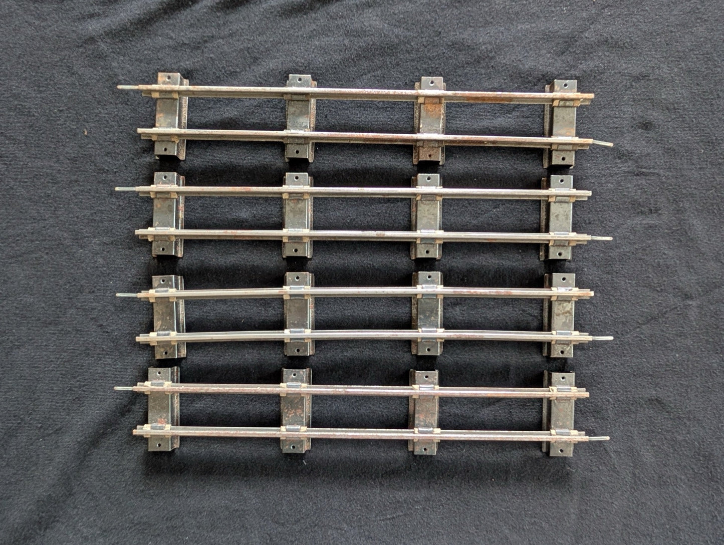 Lot of 5 American Flyer S-Gauge Straight Track Sections - Vintage S Scale