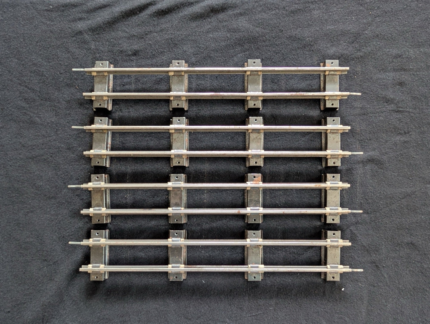 5-Pack Vintage American Flyer S-Gauge Straight Train Track Sections