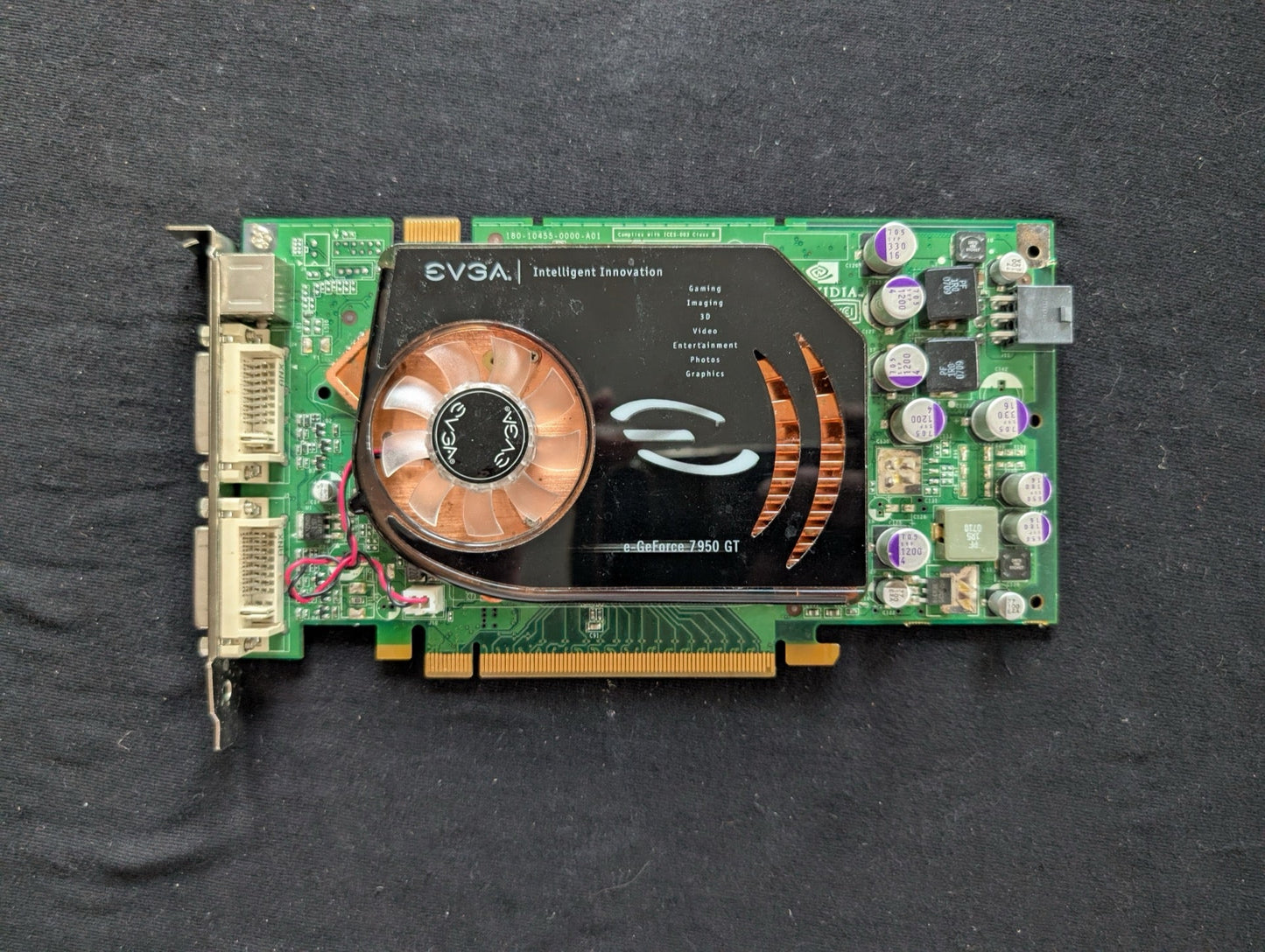 EVGA e-GeForce 7950 GT 512MB PCI-E Graphics Card (Dual DVI)