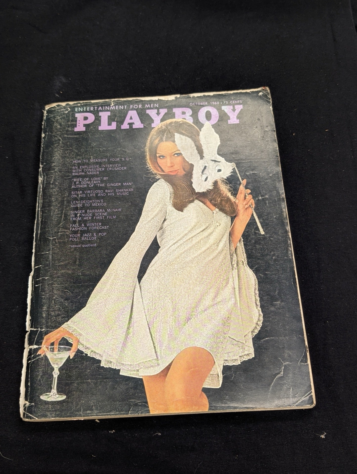 Vintage Playboy Magazine October 1968 - Ralph Nader Interview - Barbara McNair