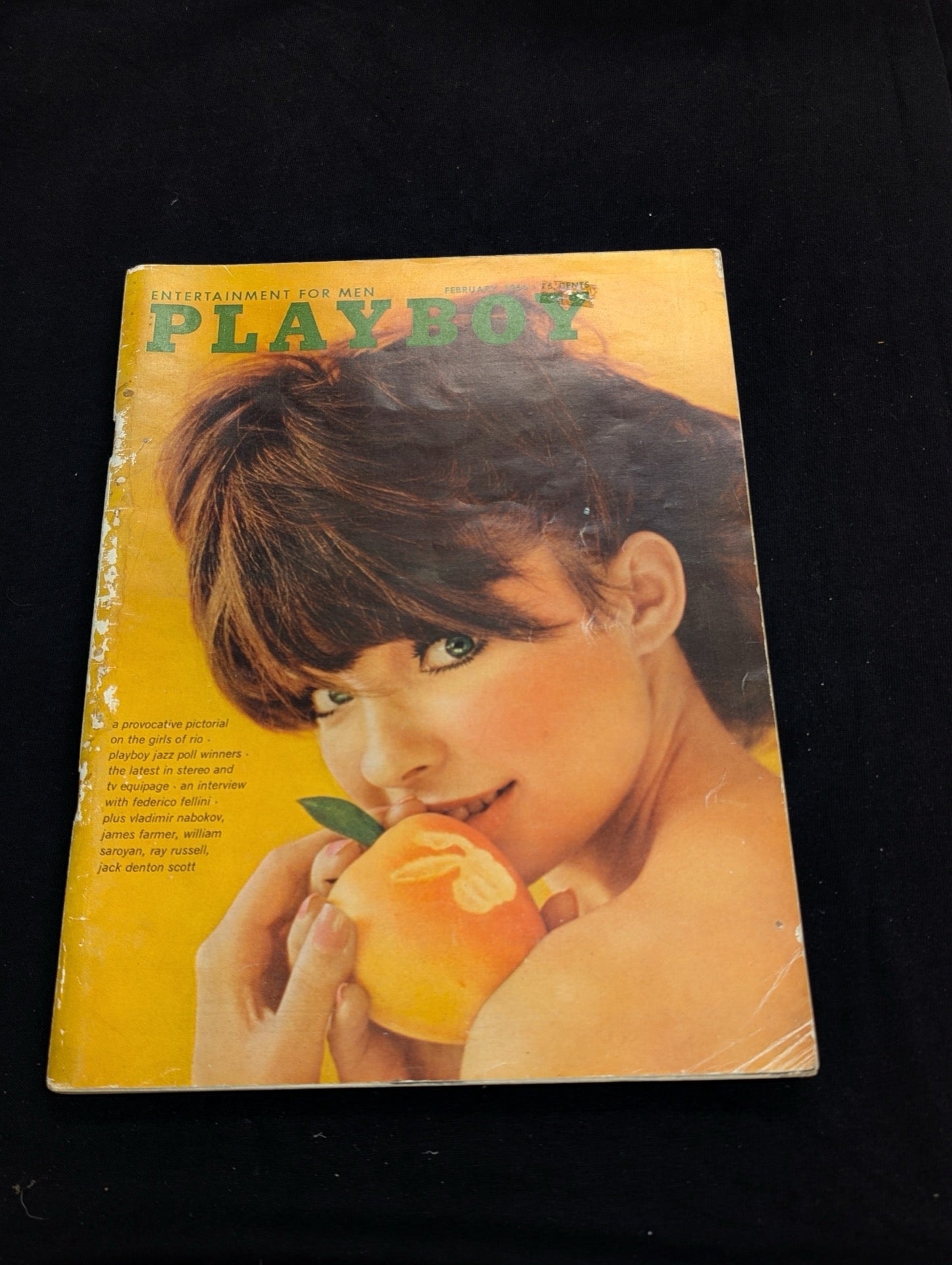 Vintage Playboy Magazine February 1966 - Federico Fellini - Girls of Rio