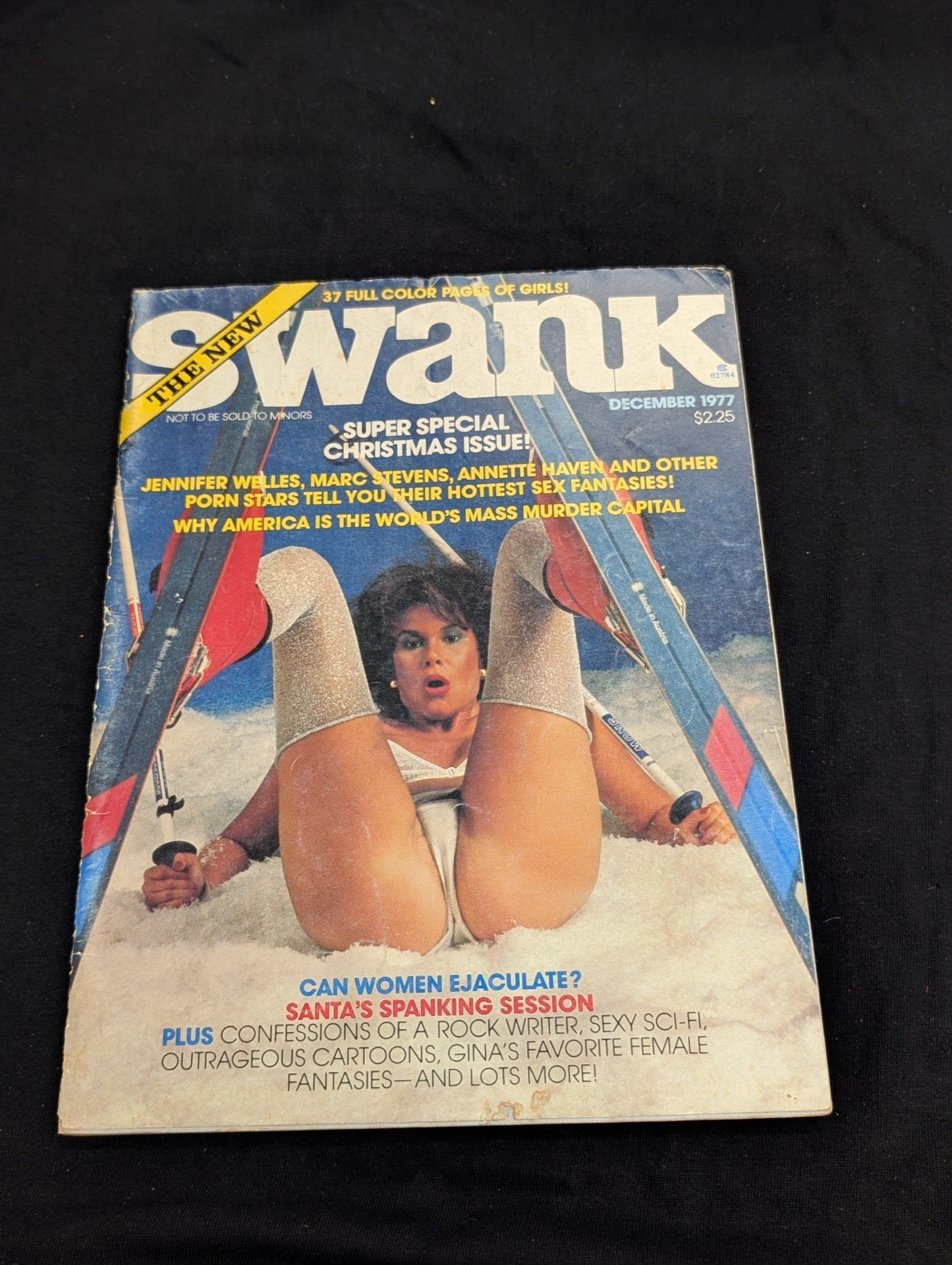 Vintage Swank Magazine December 1977 - Christmas Issue - Jennifer Welles