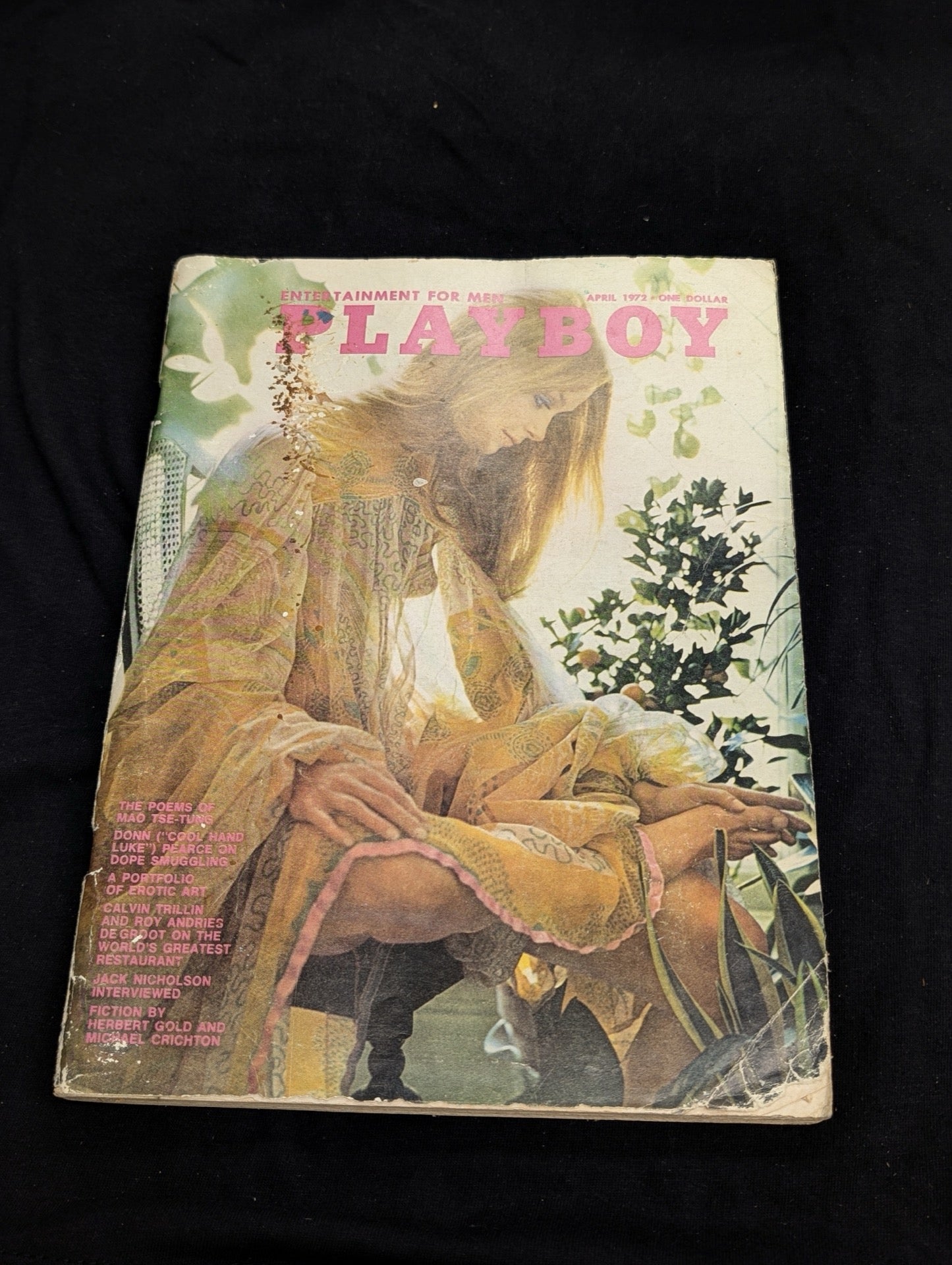 Vintage Playboy Magazine April 1972 - Jack Nicholson Interview - Mao Poems