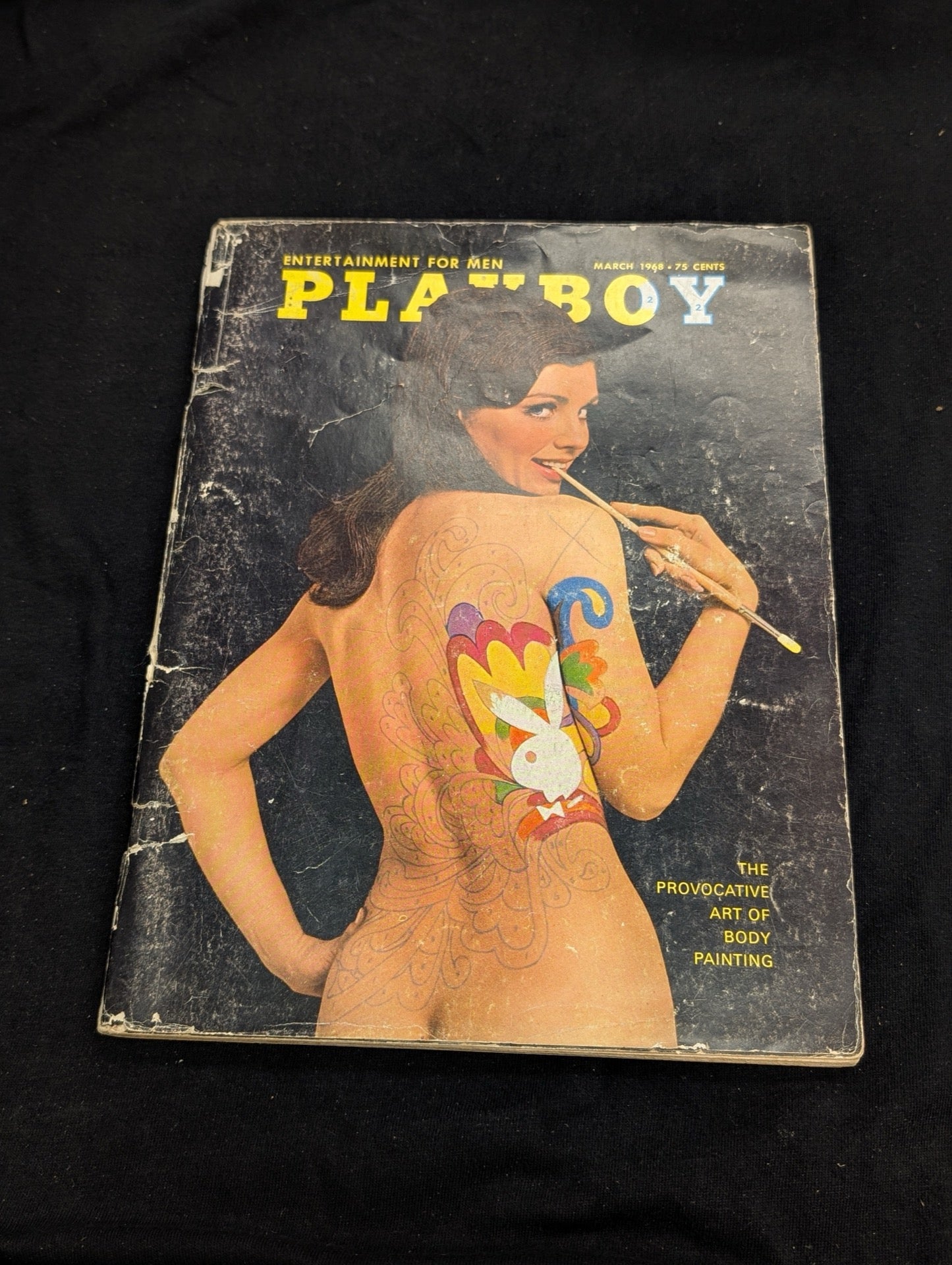 Vintage Playboy Magazine March 1968 - Body Painting Cover - Art of Body Painting