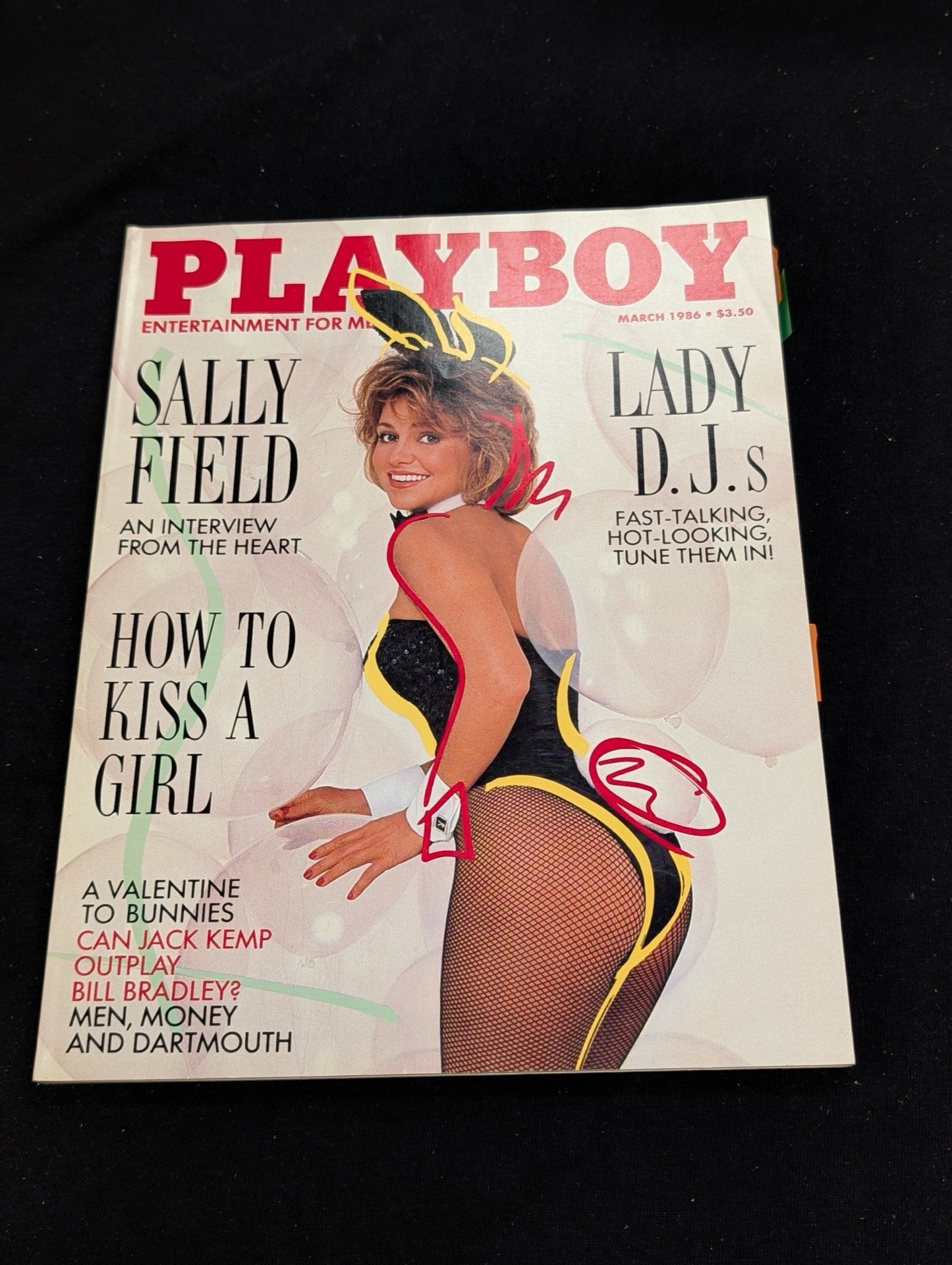 Playboy Magazine March 1986 Sally Field Interview DEFACED COVER Reading Copy