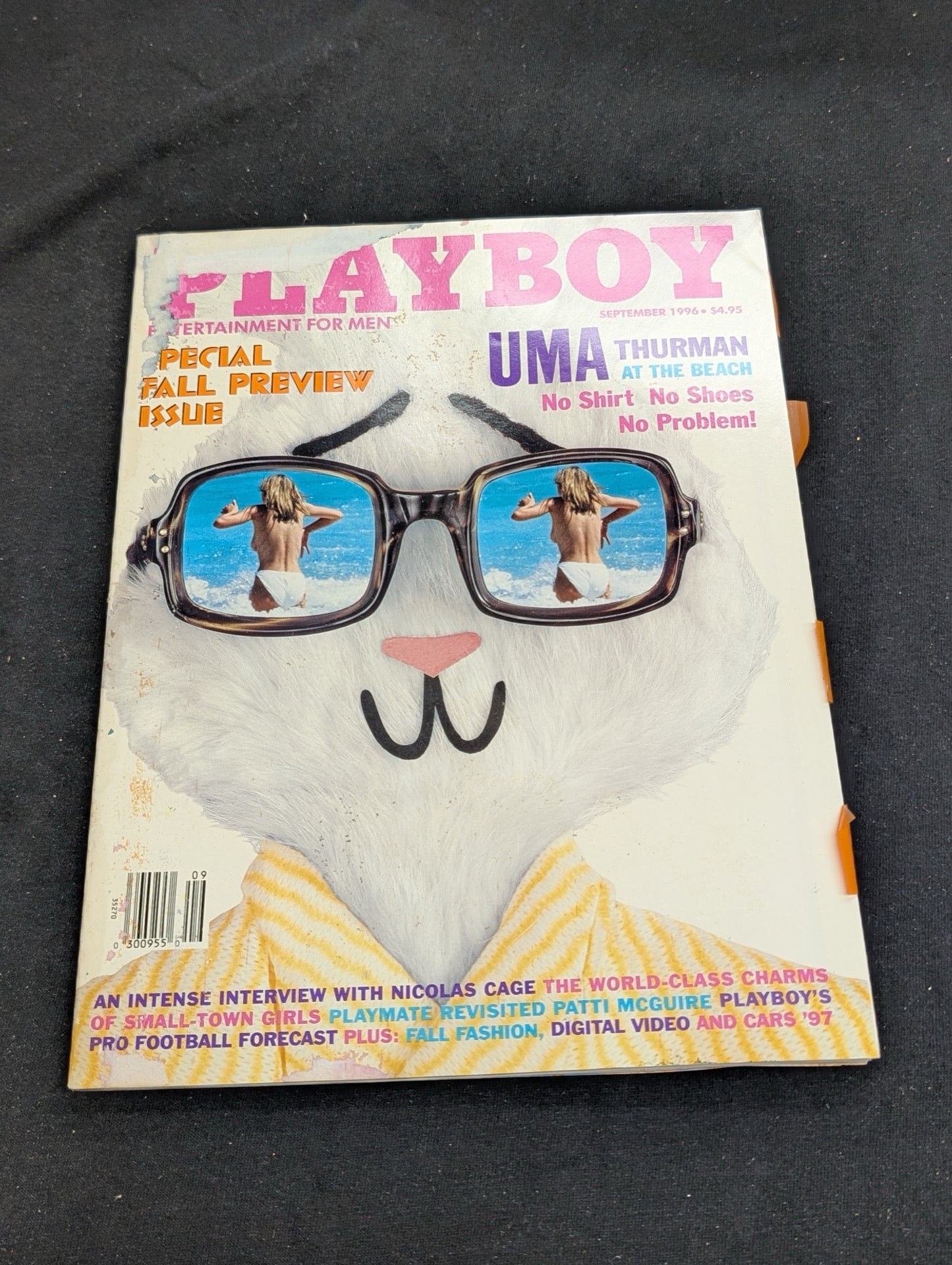 Playboy Magazine September 1996 Uma Thurman Feature Nicolas Cage Interview