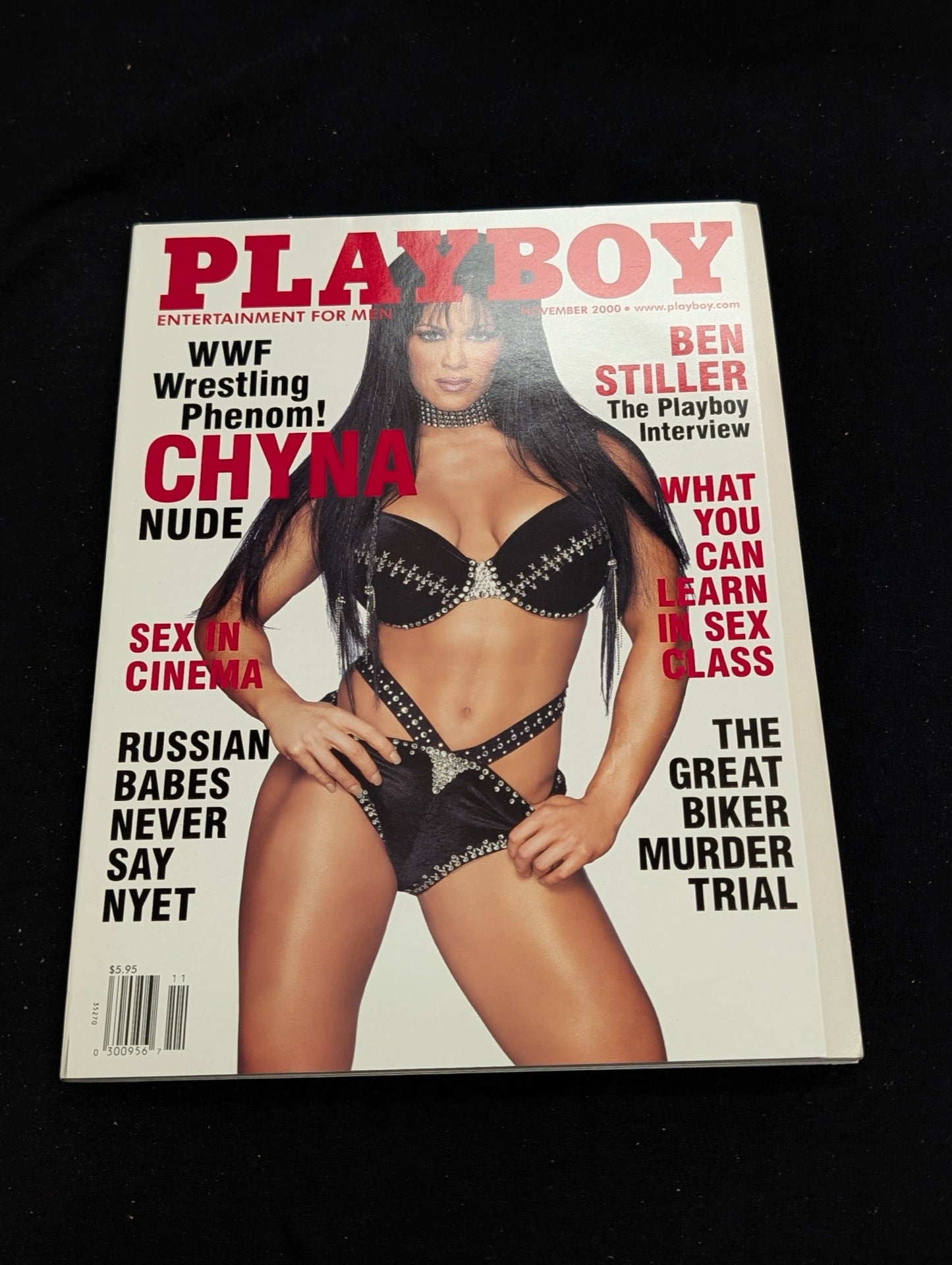 Playboy Magazine November 2000 Chyna Nude Cover WWF WWE Ben Stiller