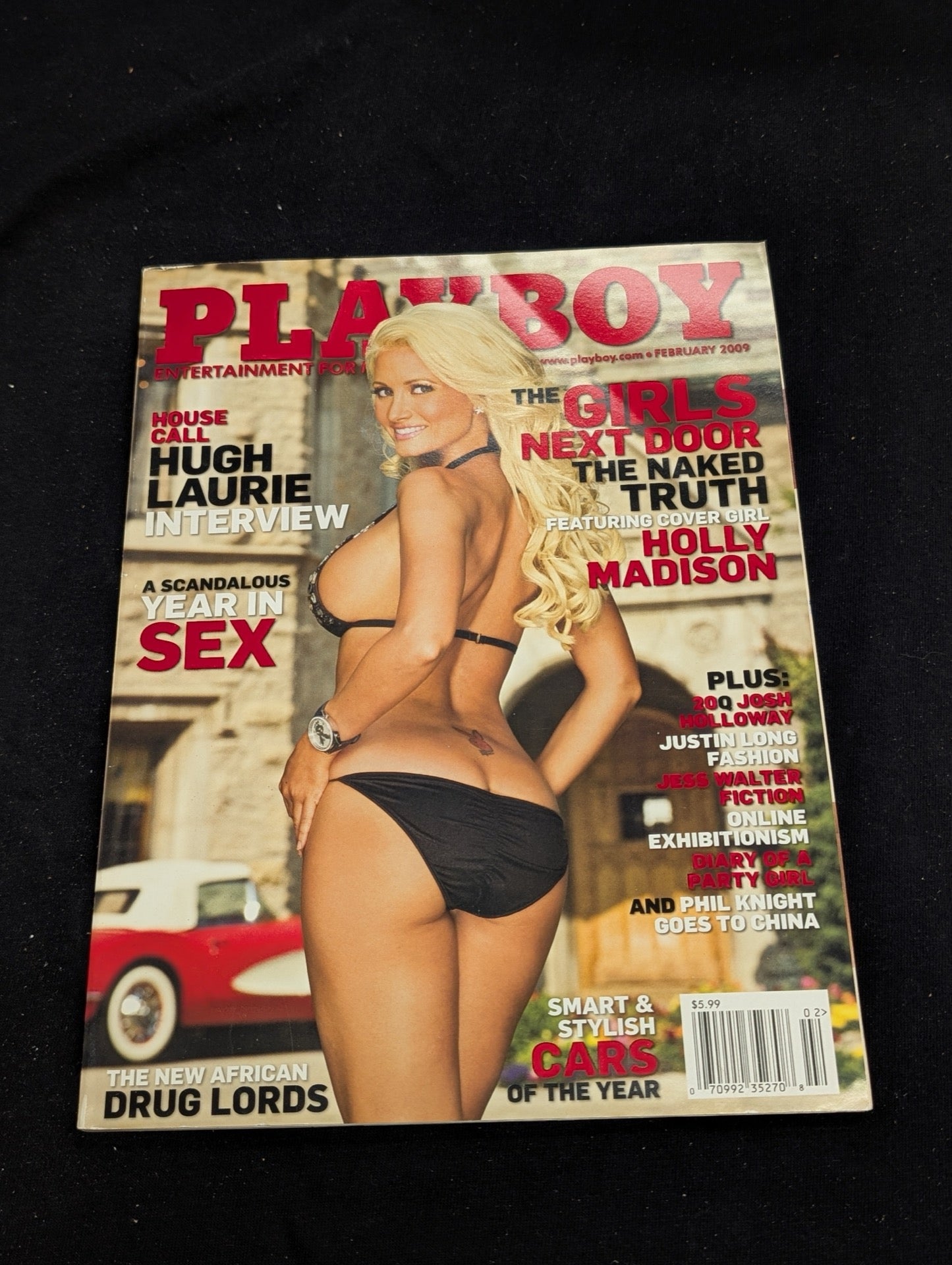 Playboy Magazine February 2009 Holly Madison Cover Hugh Laurie Girls Next Door