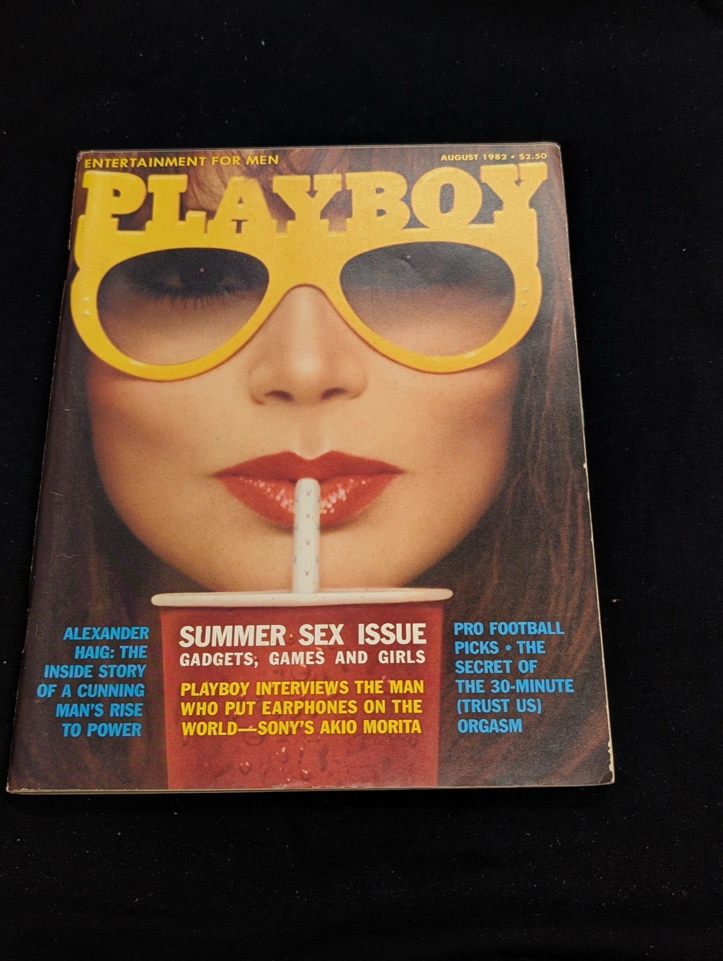Playboy Magazine August 1982 Summer Sex Issue Akio Morita Sony
