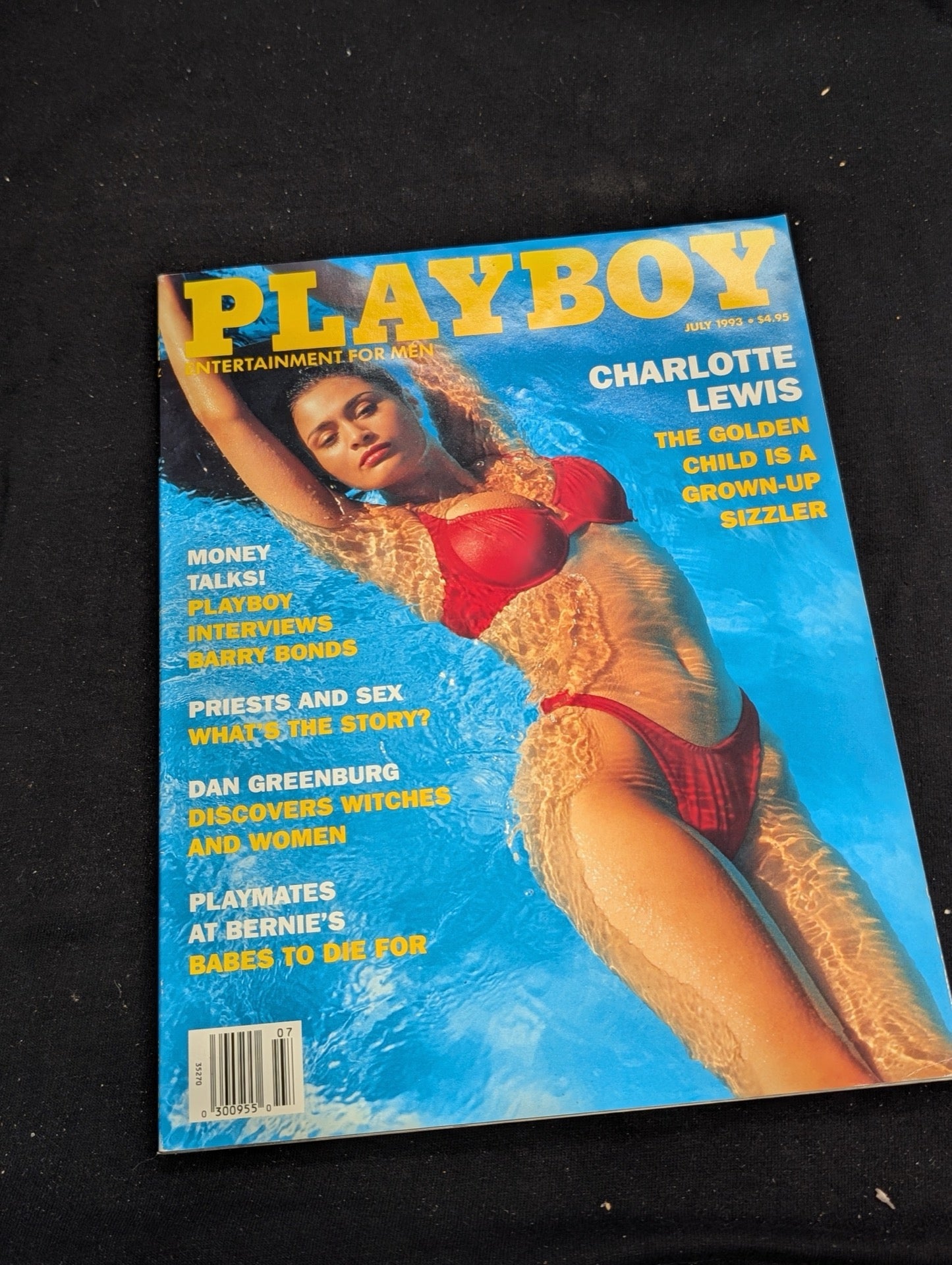 Playboy Magazine July 1993 Charlotte Lewis Cover Barry Bonds Interview