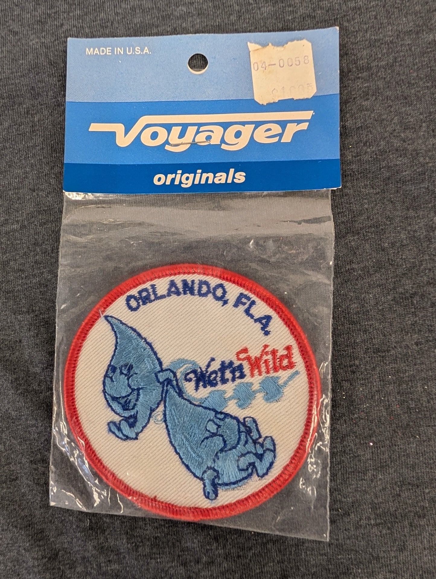 Vintage Wet 'n Wild Orlando Florida Patch New in Package Water Park Souvenir