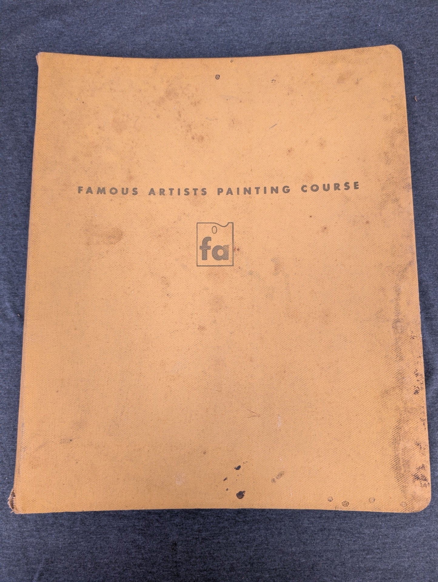 Vintage Famous Artists Painting Course Tan Binder - Art Instruction