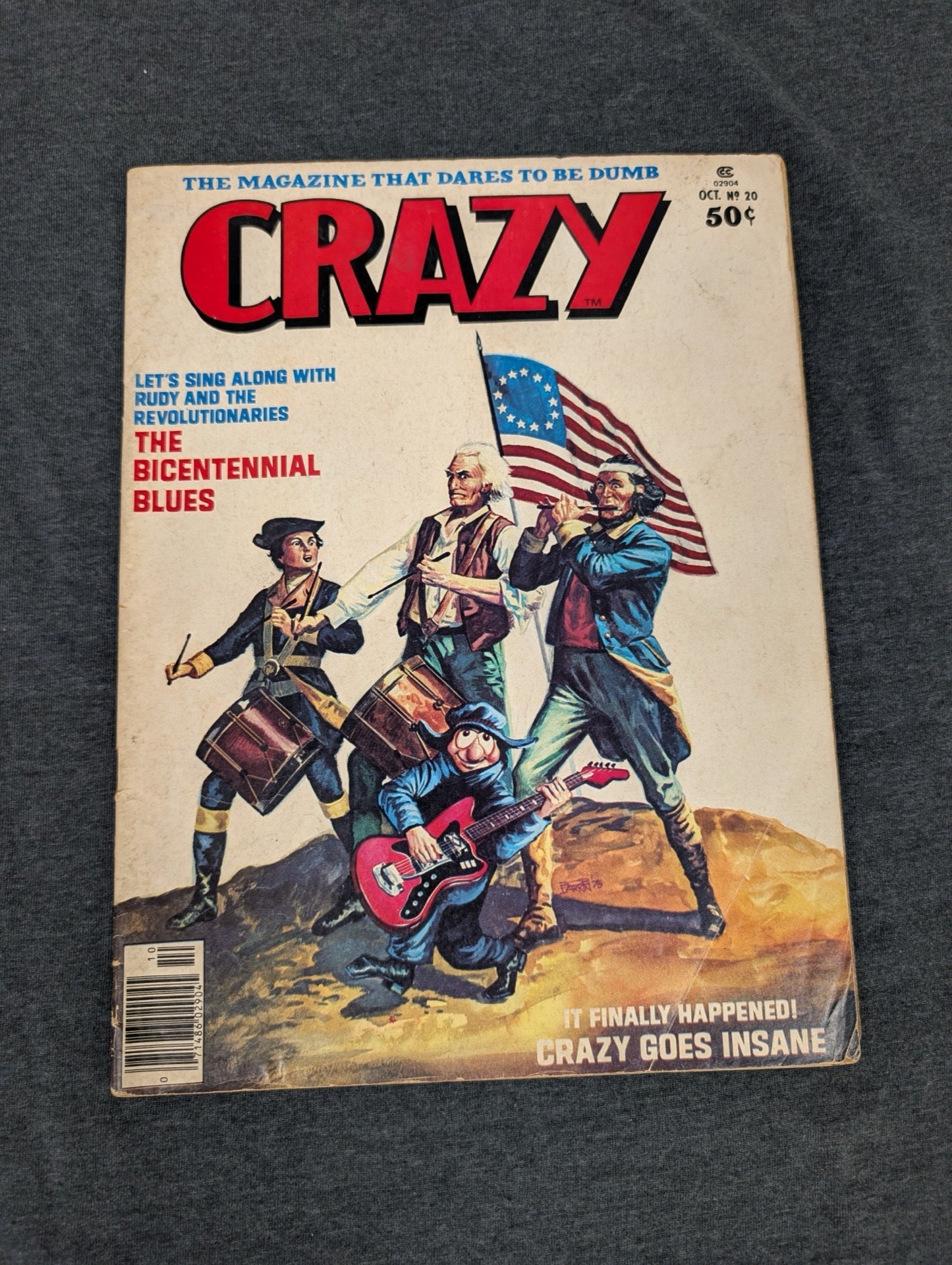 Crazy Magazine #20 October 1976 Marvel Satire Bicentennial