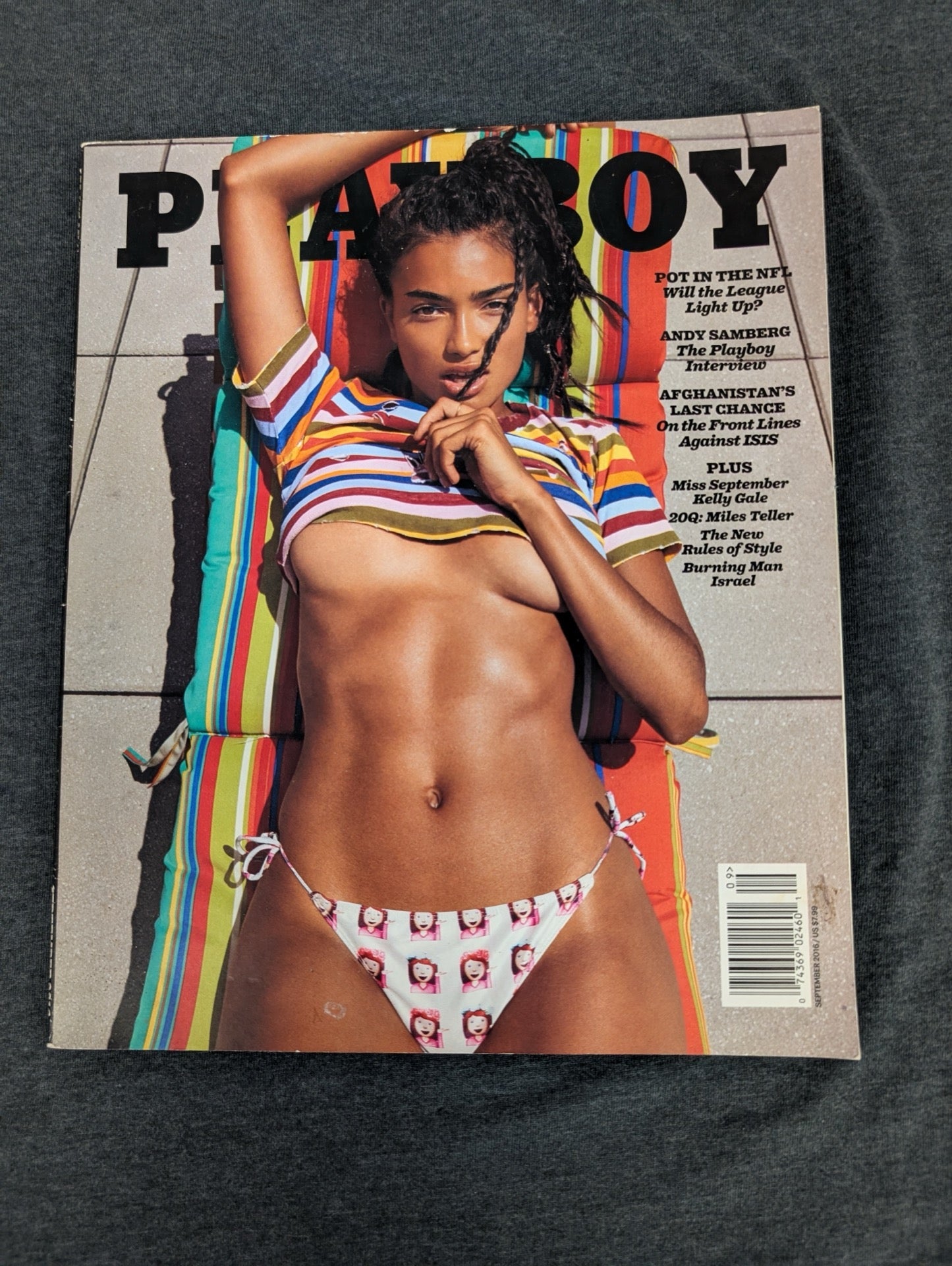 Playboy Magazine September 2016 - Kelly Gale Cover - Andy Samberg Interview