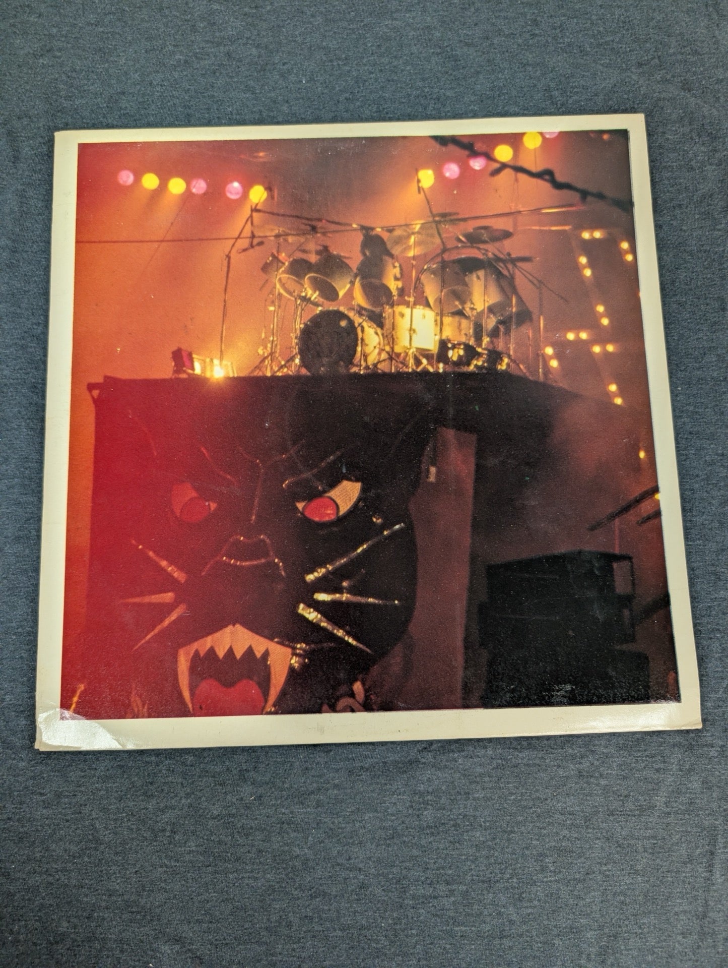 KISS / Eric Carr Drum Kit Black Panther Photo Insert / Back Cover Art Rare