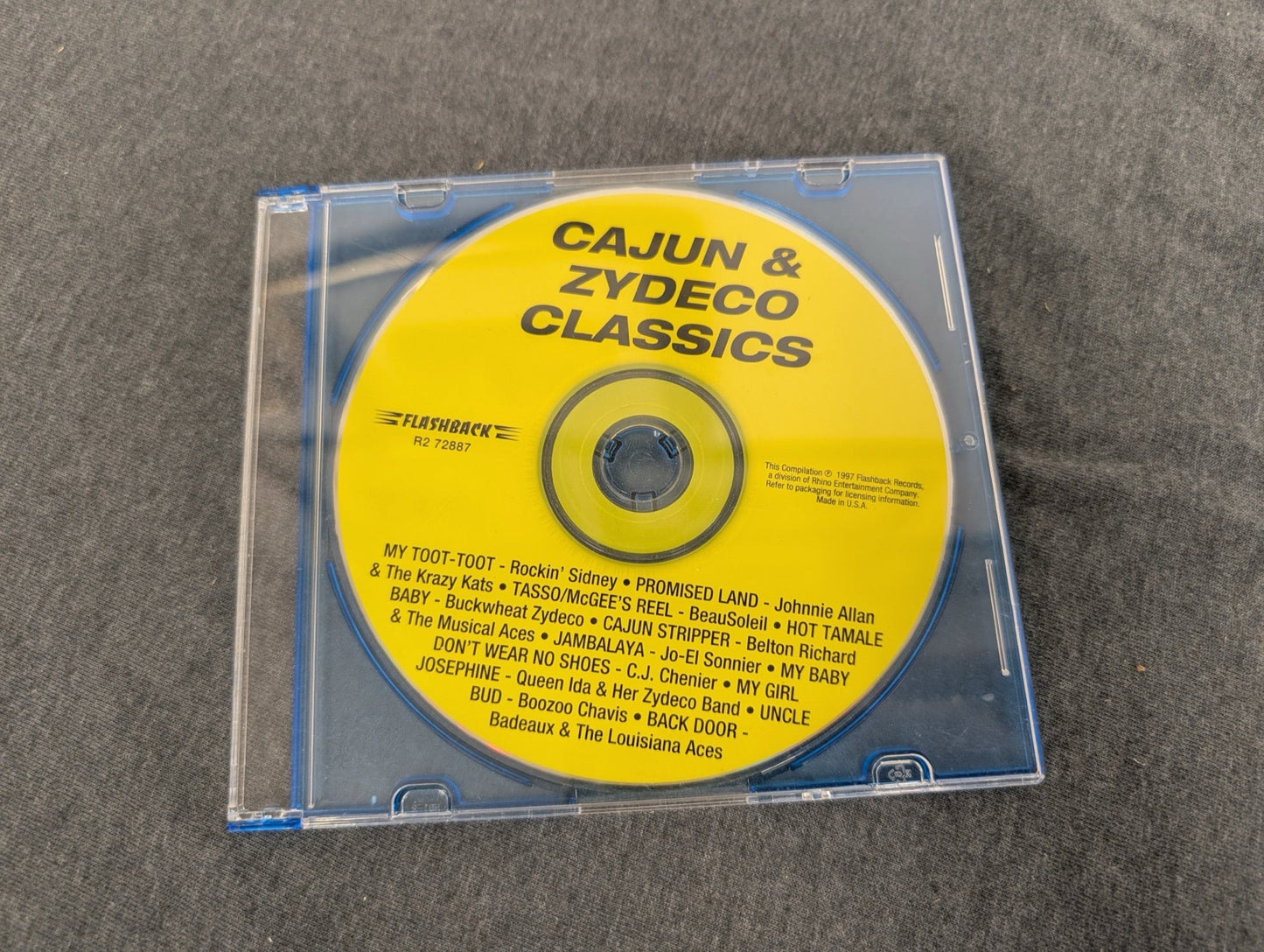 Cajun & Zydeco Classics Flashback Records CD Compilation New Orleans Music