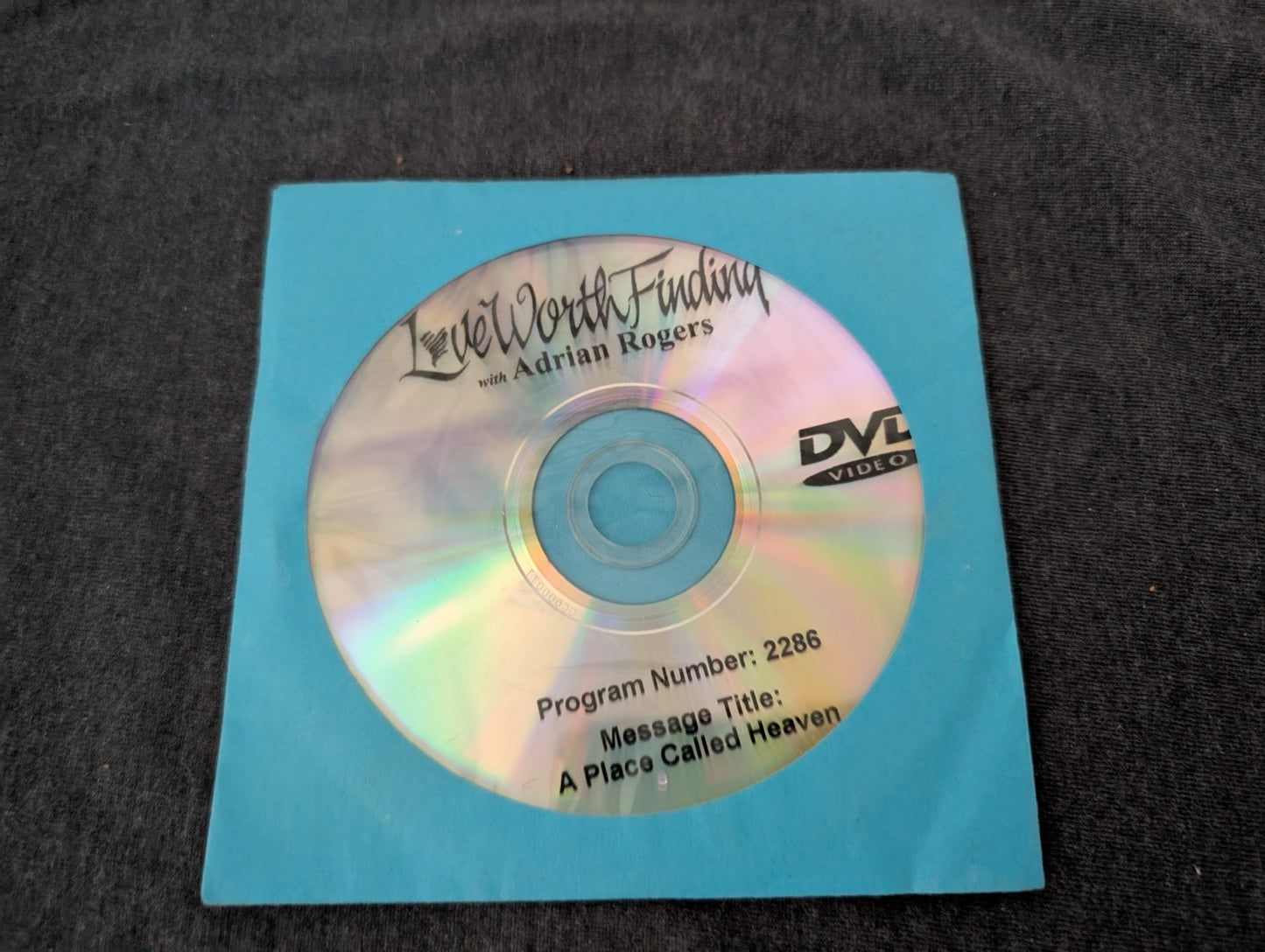 Adrian Rogers A Place Called Heaven DVD Paper Sleeve Sermon 2286 LWF