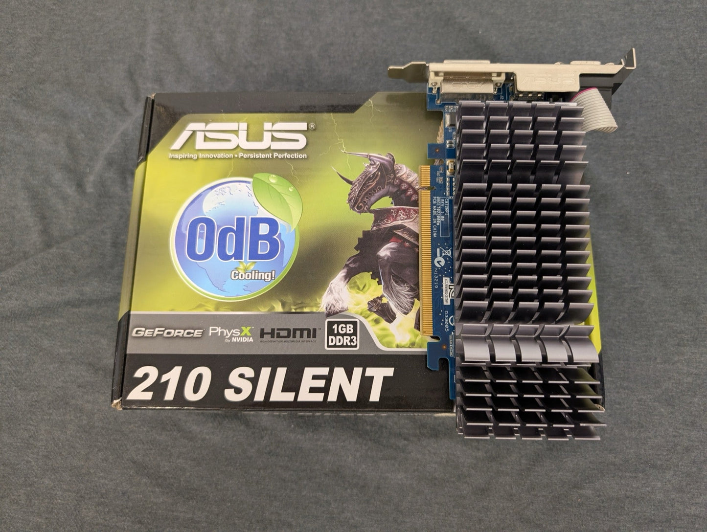 ASUS GeForce 210 Silent 1GB DDR3 PCIe Graphics Card EN210 Boxed HDMI