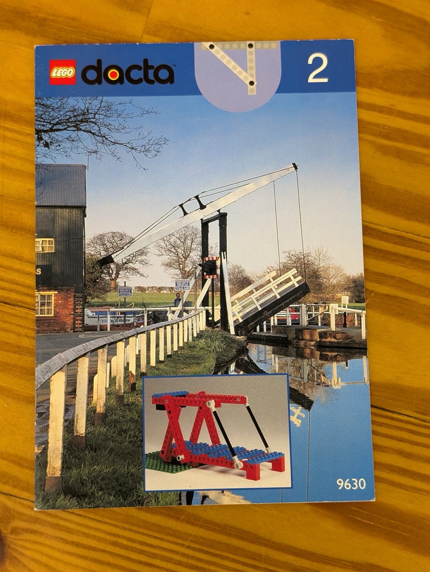 LEGO Dacta 9630 Instruction Card 2 Simple Machines Bridge Vintage