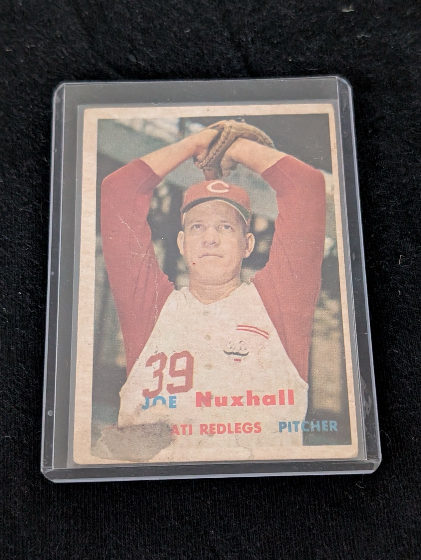 1954 Bowman Joe Nuxhall Cincinnati Redlegs baseball card