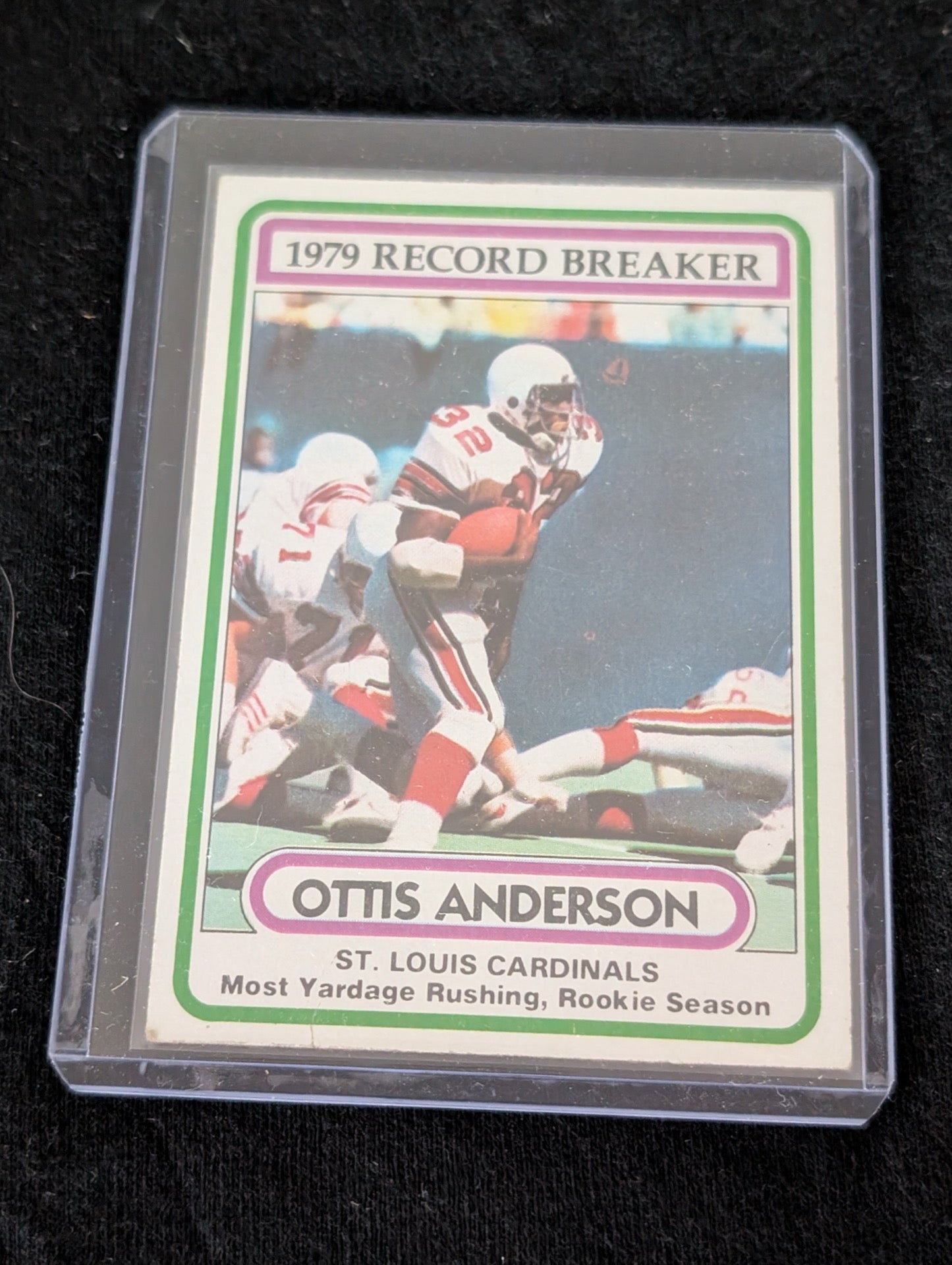 1980 Topps Ottis Anderson St. Louis Cardinals Record Breaker football card