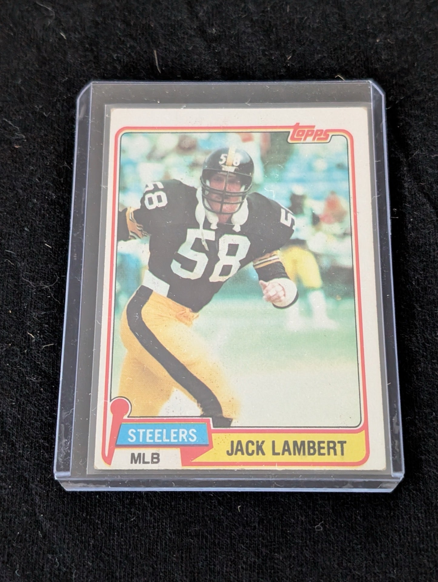 1980 Topps Jack Lambert Pittsburgh Steelers football card