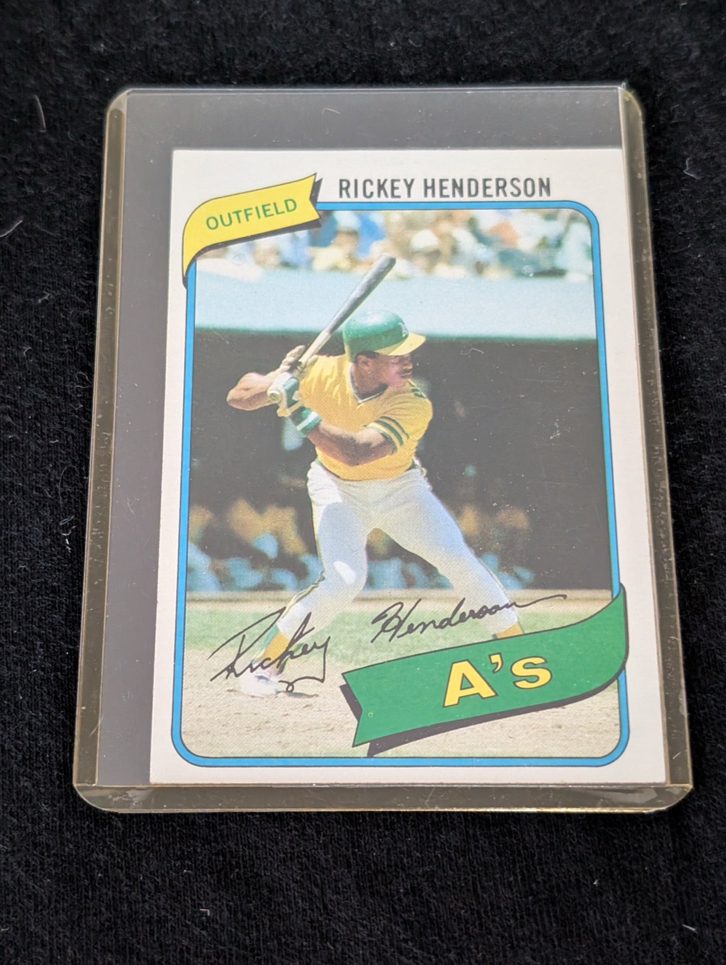 1980 Topps Rickey Henderson Rookie Card Oakland A's