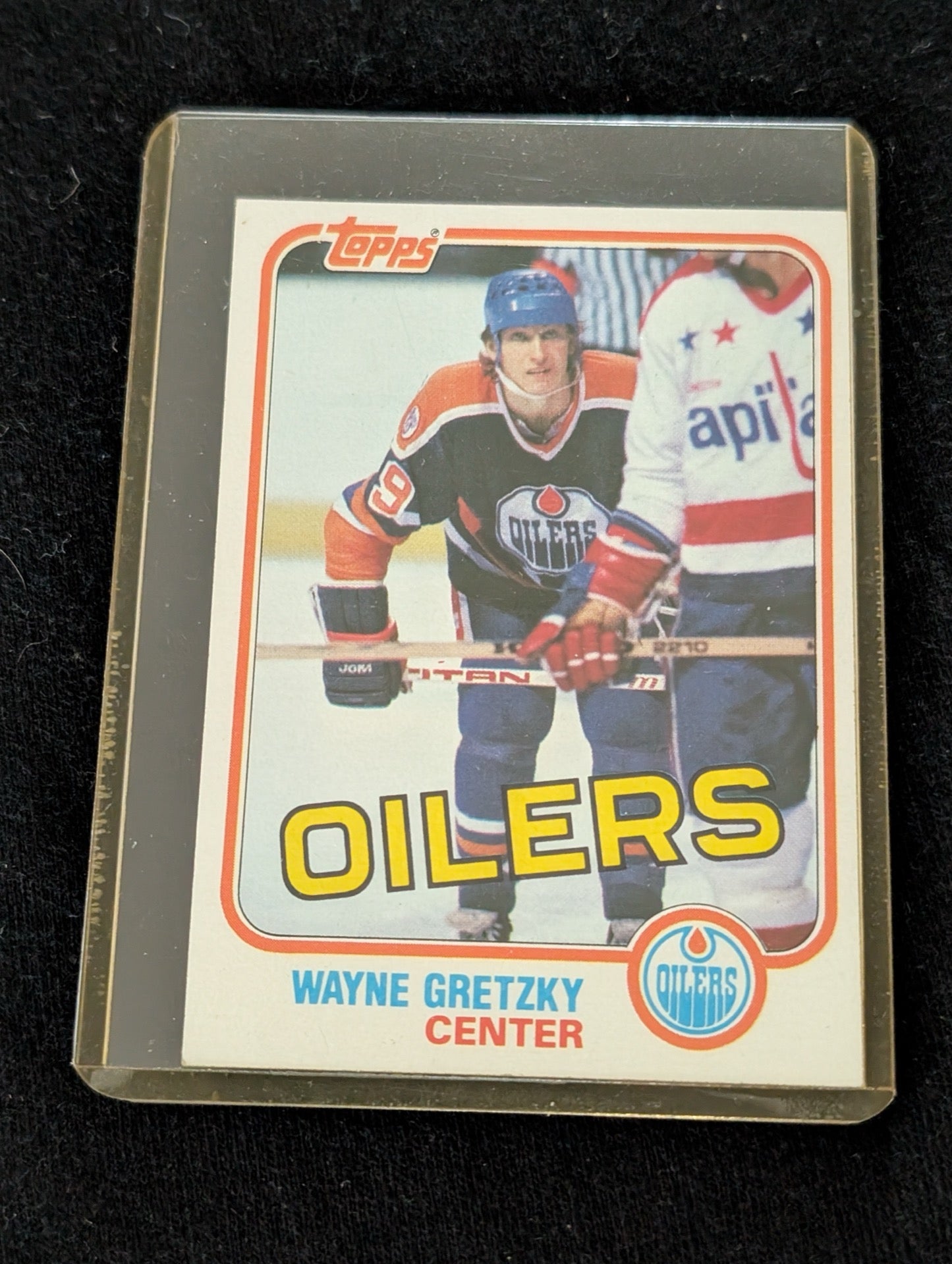 1981 Topps Wayne Gretzky Edmonton Oilers hockey card