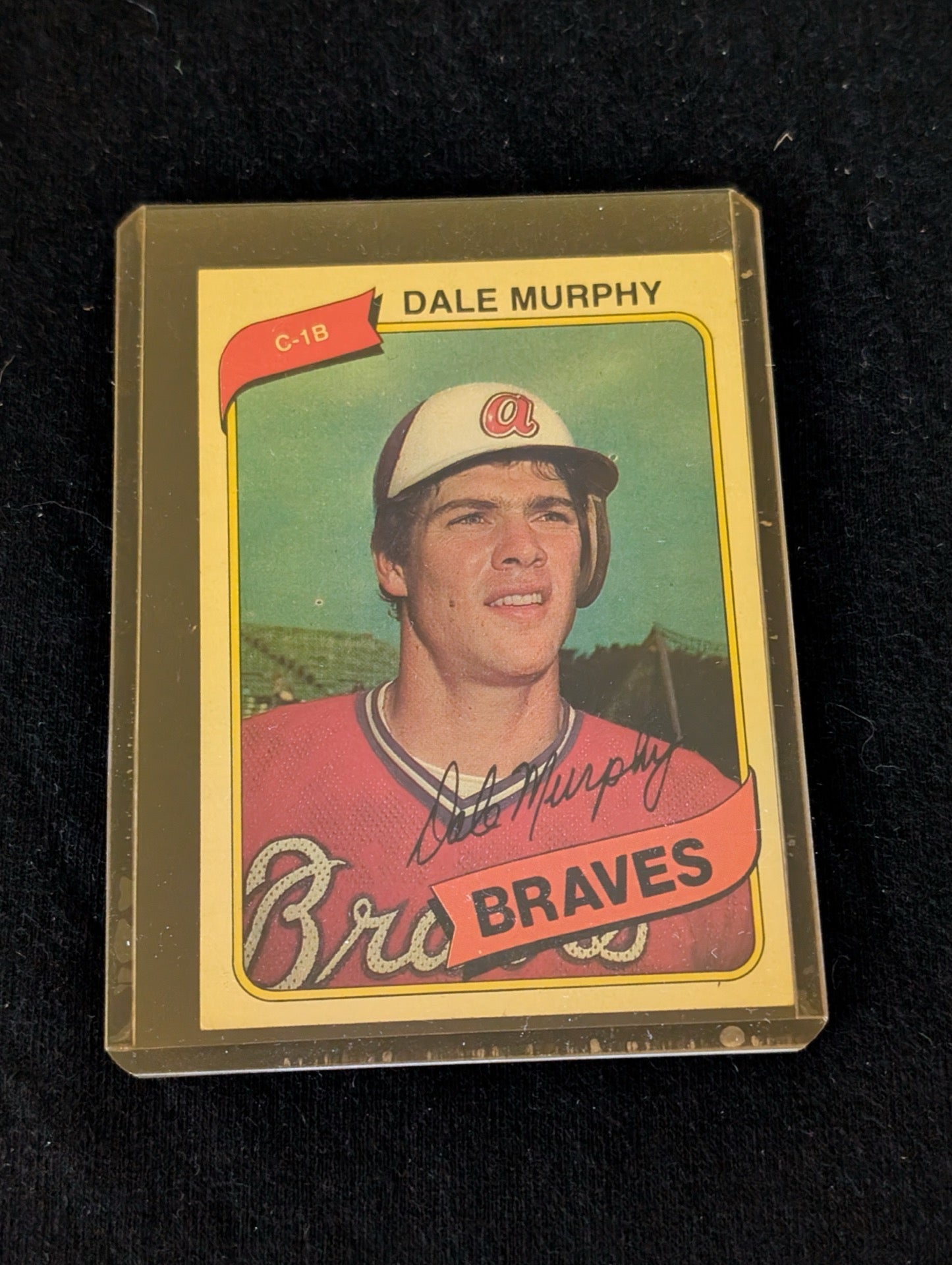 Vintage 1979 Topps Dale Murphy #39 Atlanta Braves baseball card.