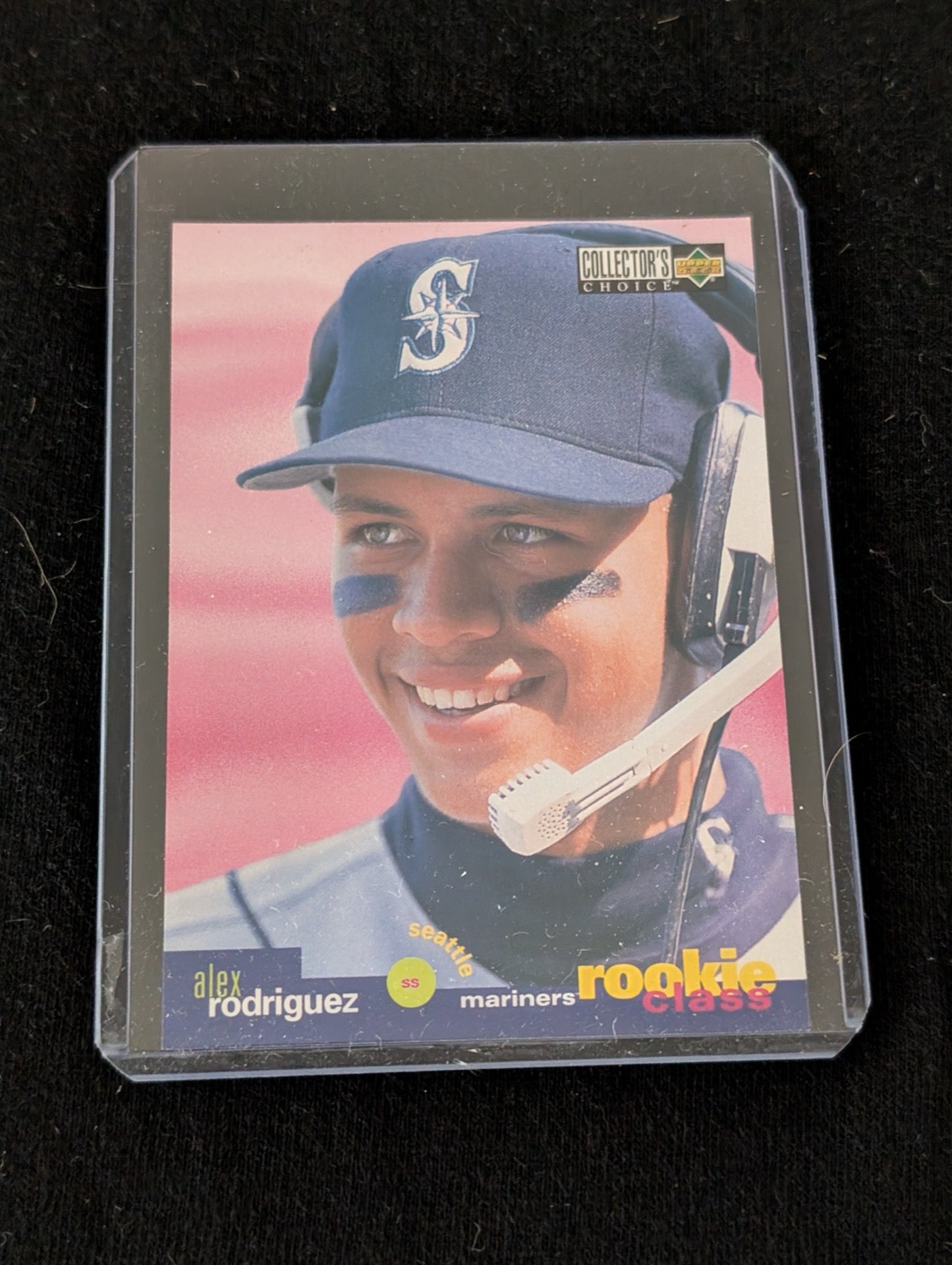 1994 Upper Deck Collector's Choice Alex Rodriguez #647 Mariners rookie card.