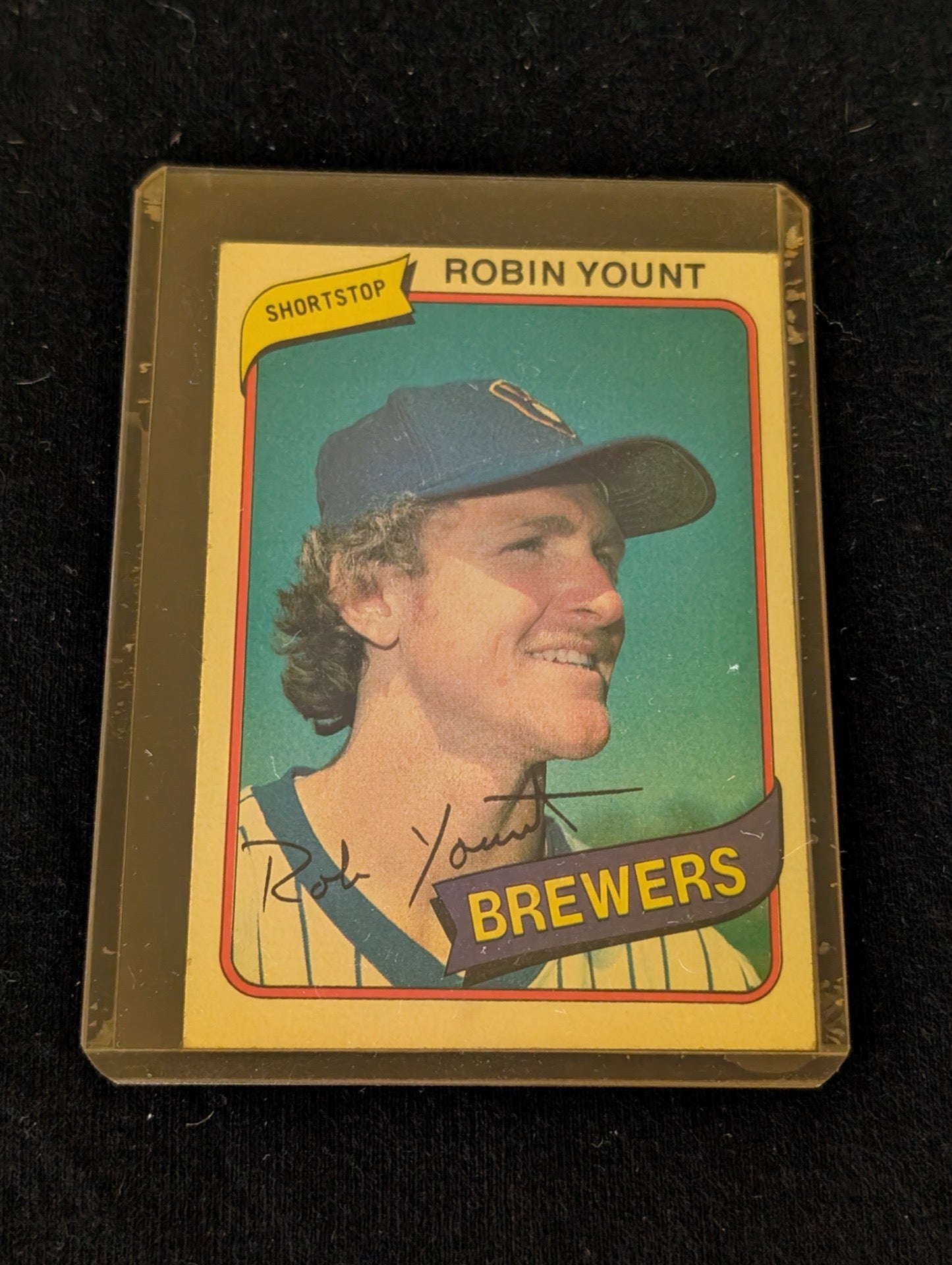 1982 Topps Robin Yount Milwaukee Brewers baseball card