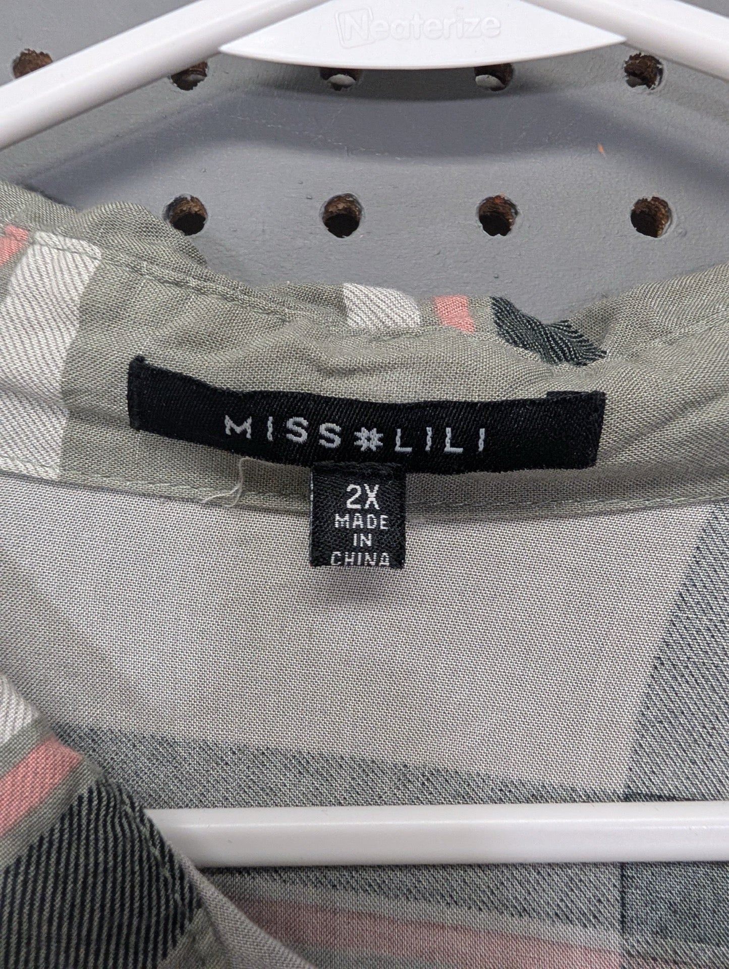 Miss Lili brand size 2X tag