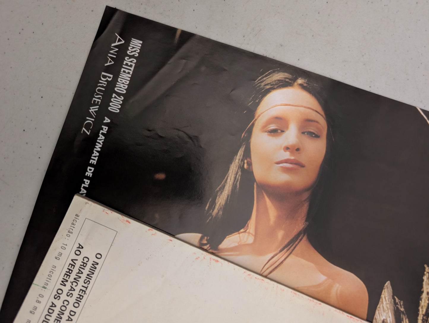 Ania Brusewicz page inside magazine