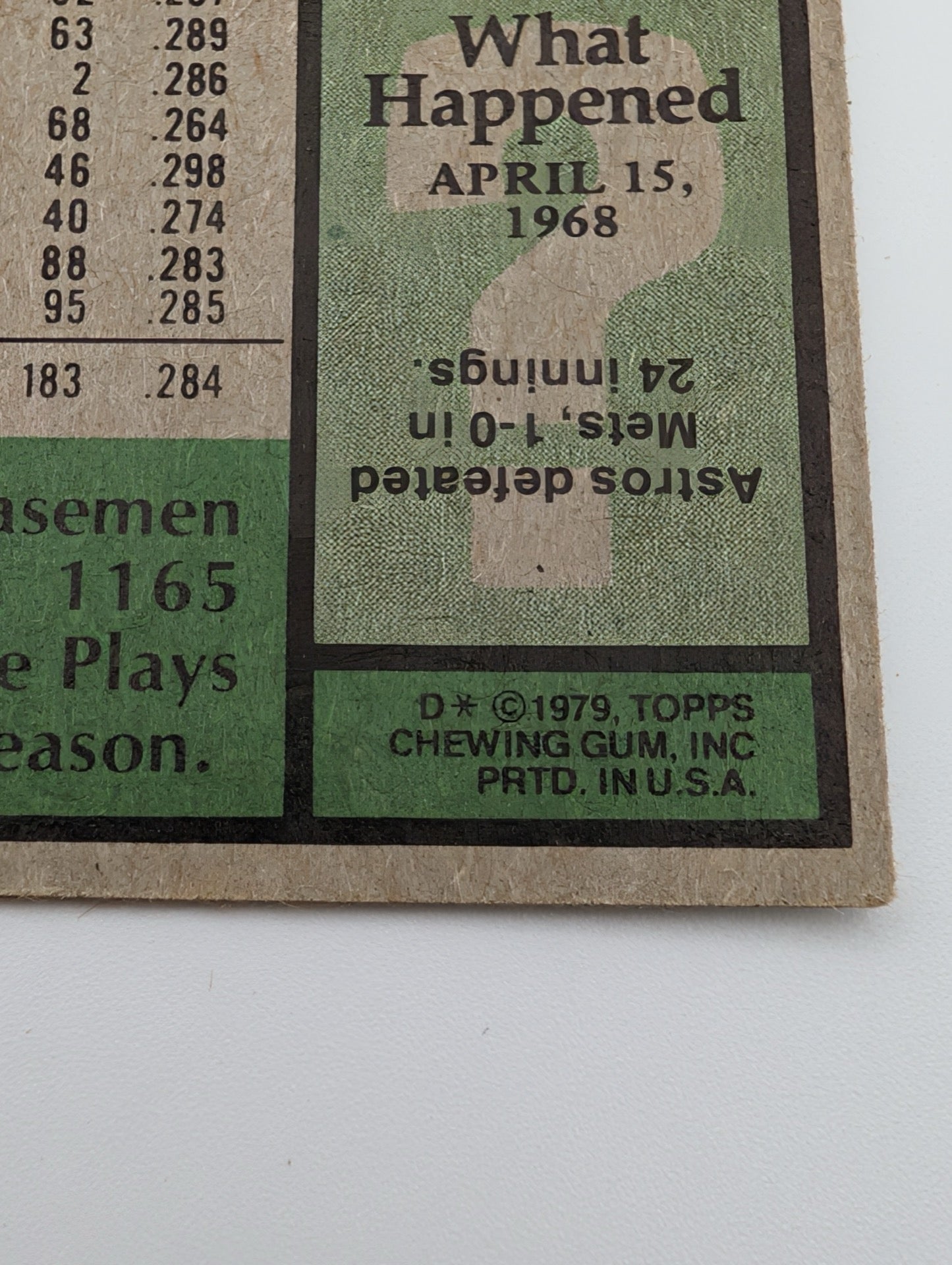 Close up of 1979 Topps copyright
