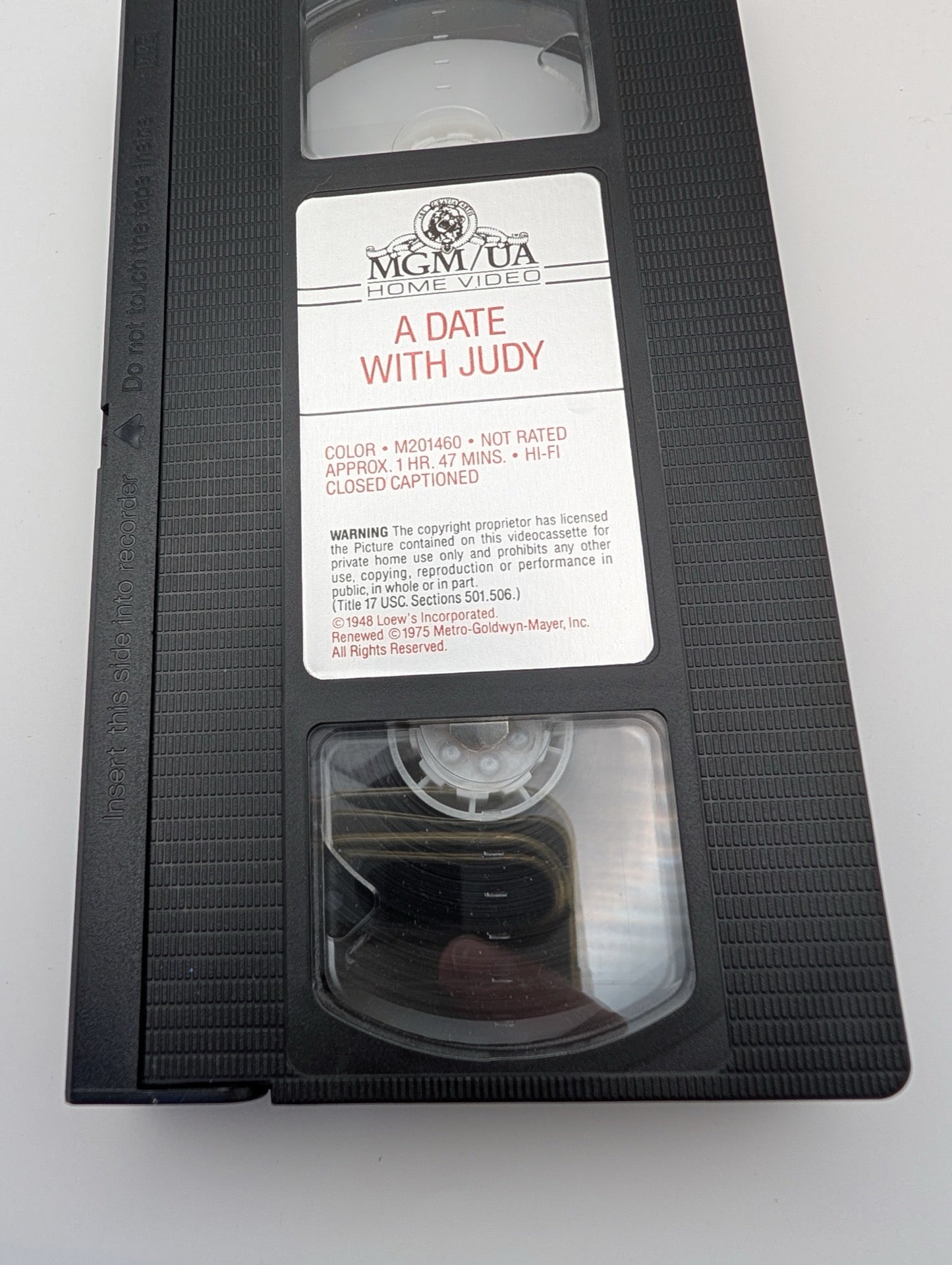 The VHS cassette tape
