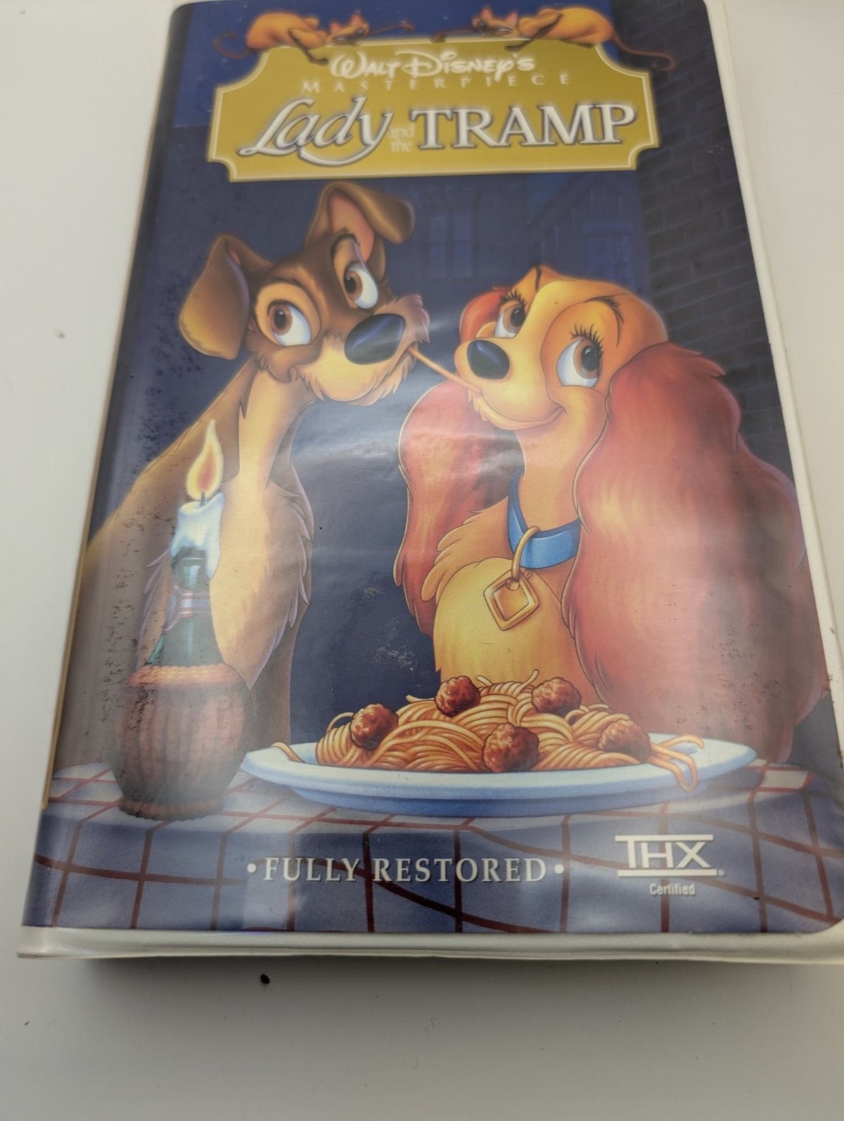 Front cover of Lady and the Tramp VHS clamshell