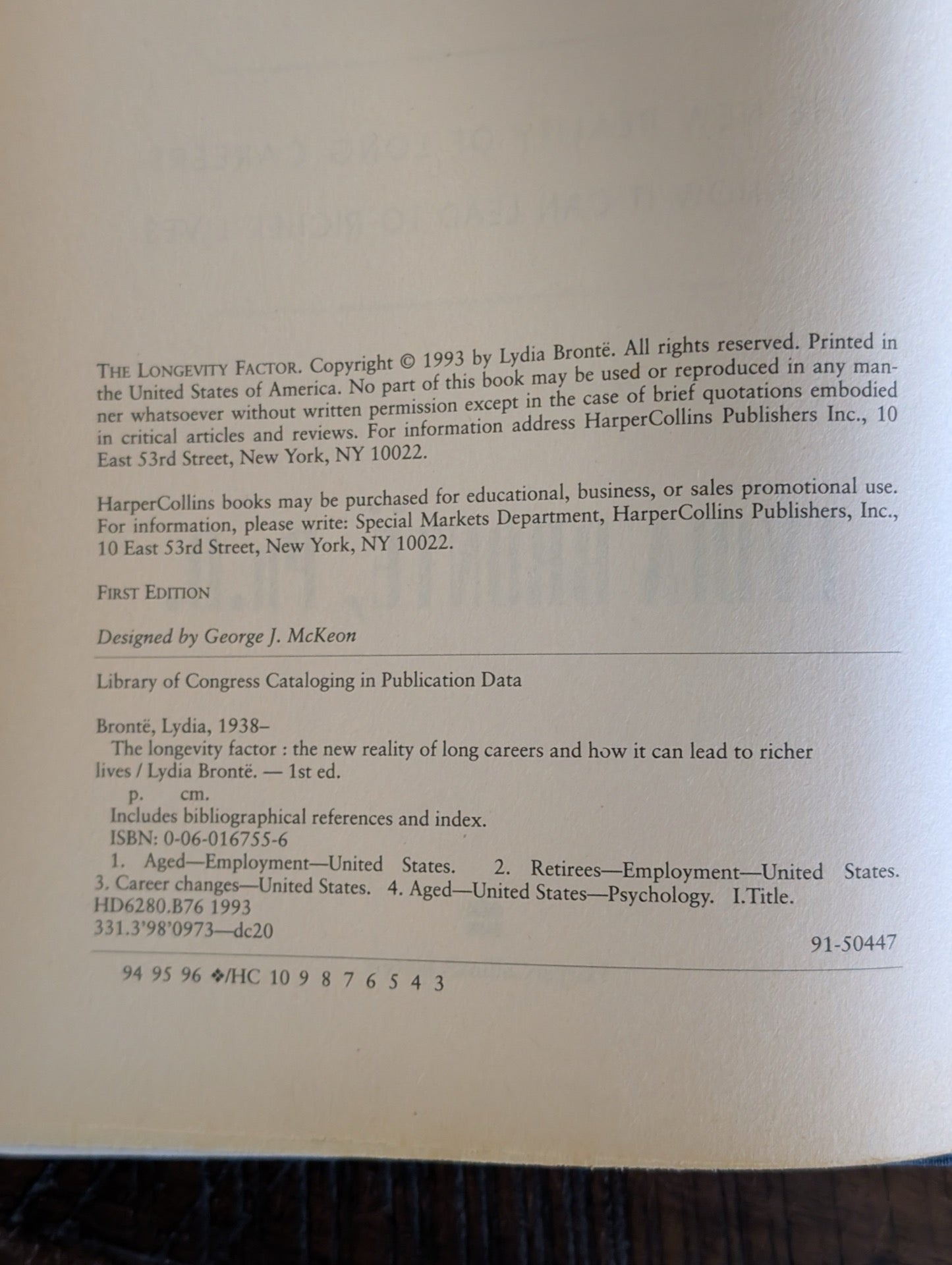 The Longevity Factor Copyright