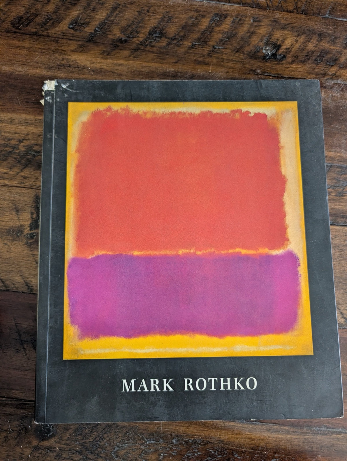 Front cover of Mark Rothko exhibition catalog