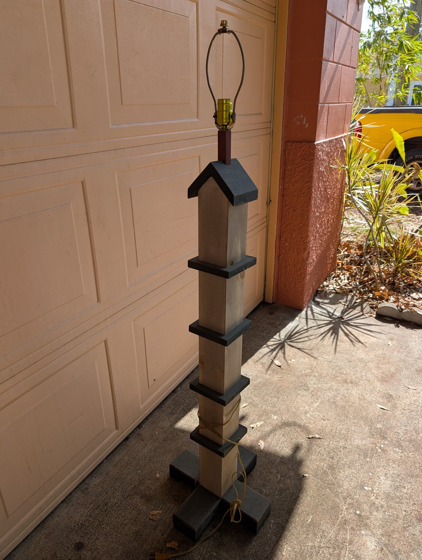 Vintage Birdhouse Floor Lamp