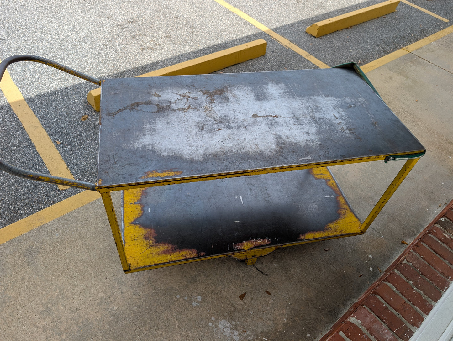 Heavy Duty dual layer industrial cart - tooling cart - for warehouse or coffee shop or office