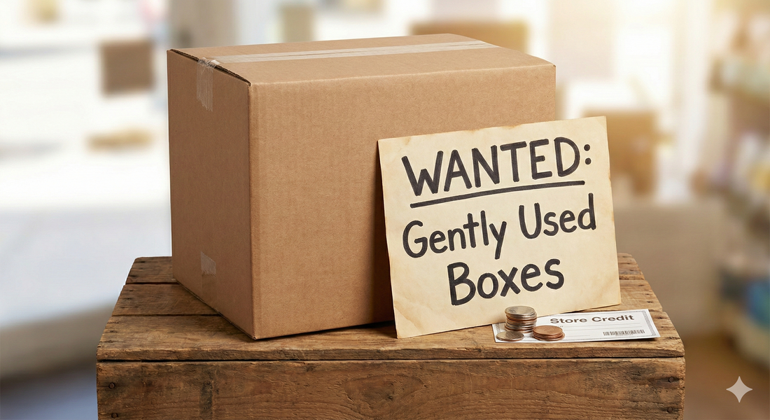 Turn Your Empty Boxes into Treasure! 📦 We're Buying Gently Used Shipping Boxes