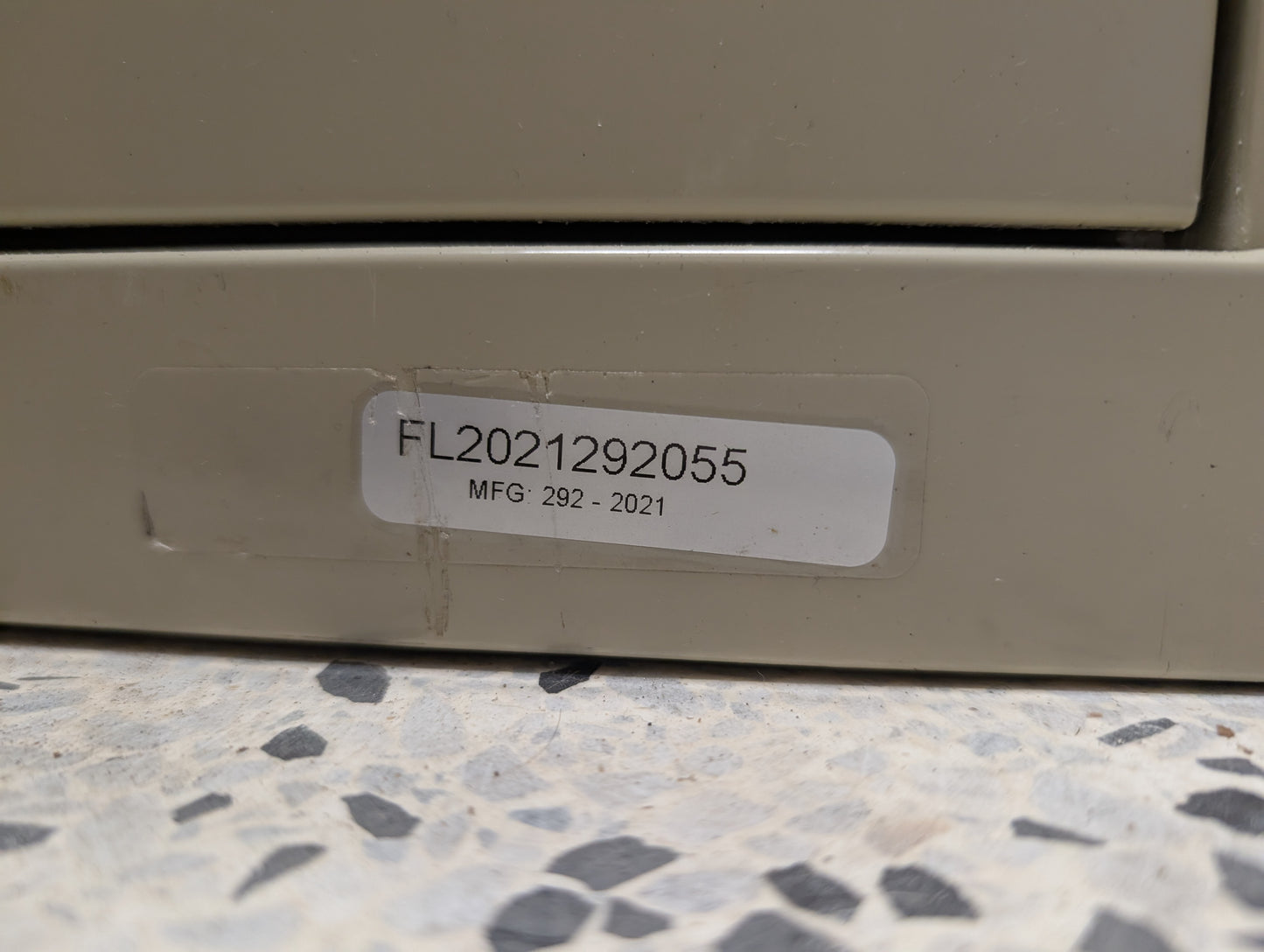 FireKing Turtle Series - Lockable Space Saving Vertical File Cabinet - 1-Hour Fire Rated - 2 Drawers