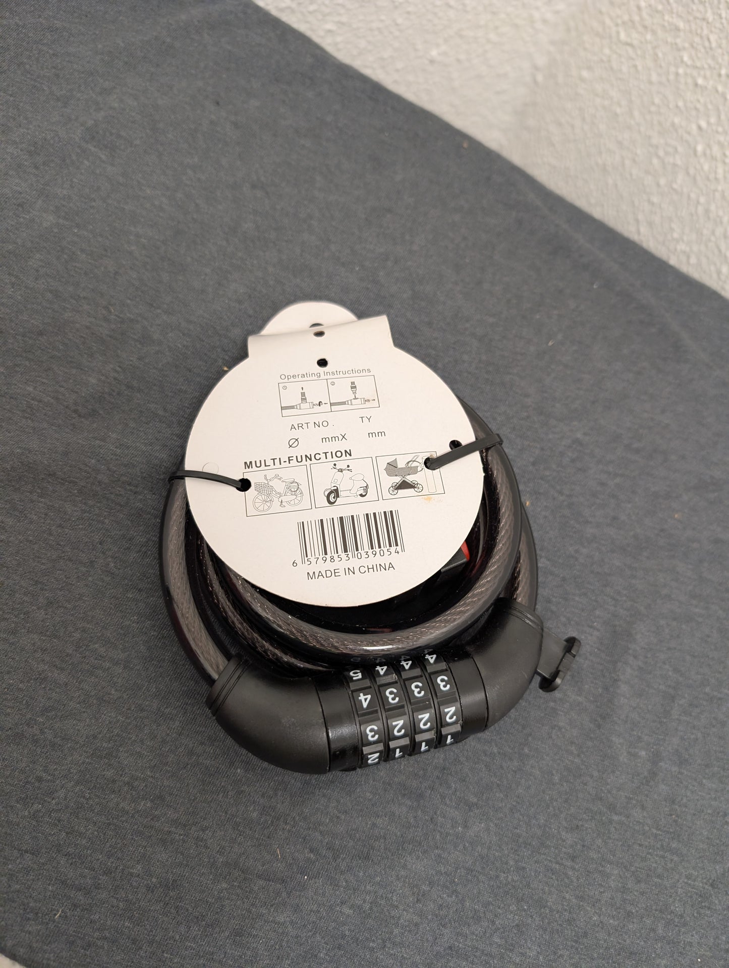 Combination bike lock