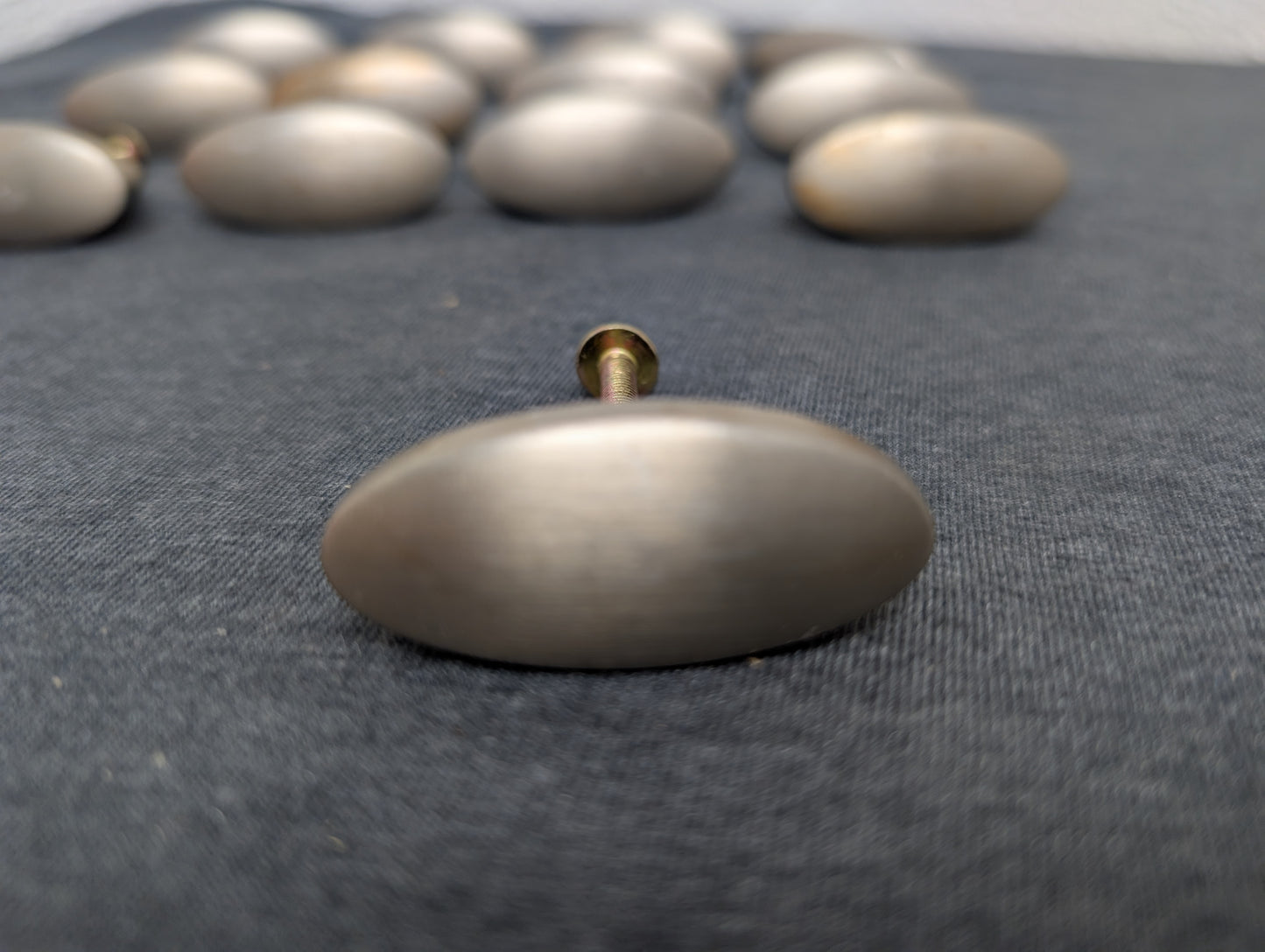Brushed nickel drawer pulls - thirteen