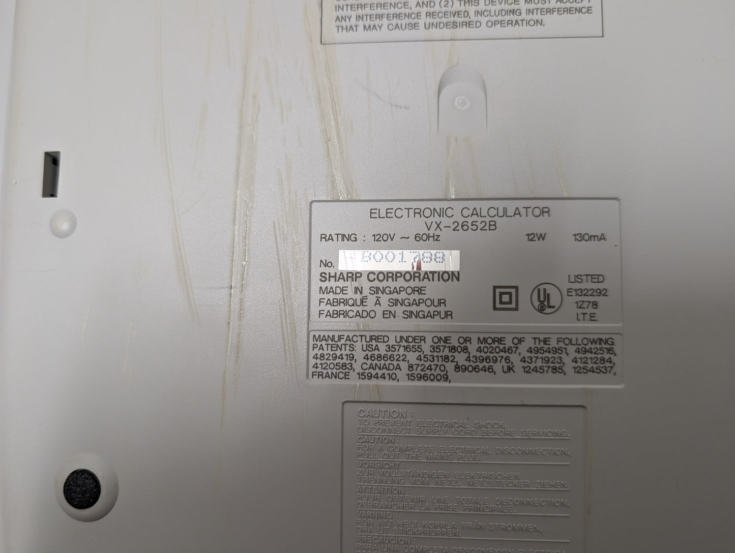 Sharp Compet VX-2652B Printing Calculator for Tax & Accounting